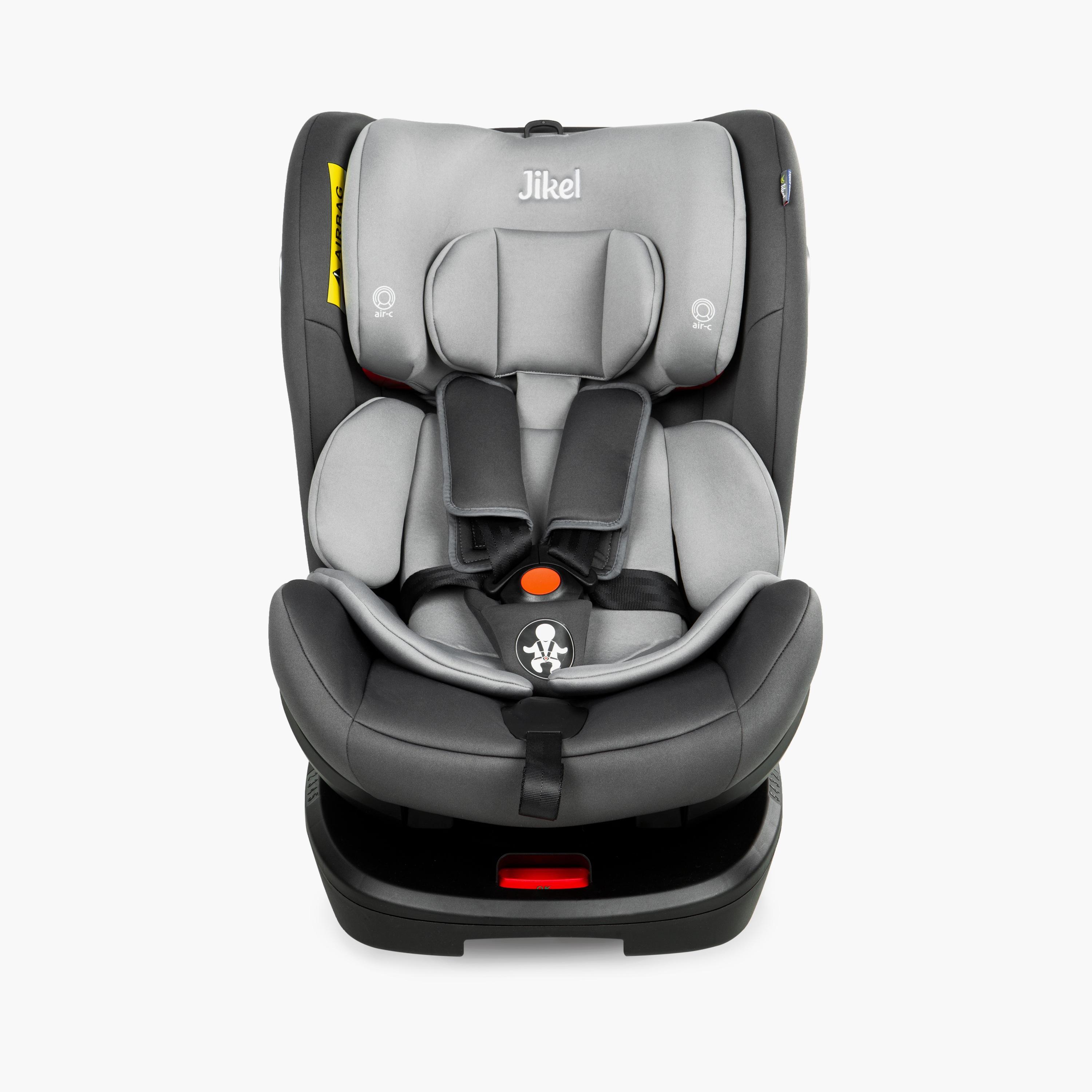 Jikel Saturn Rotating IsoFix All-In-One Car Seat - Grey-baby-gear-carseats-image-4