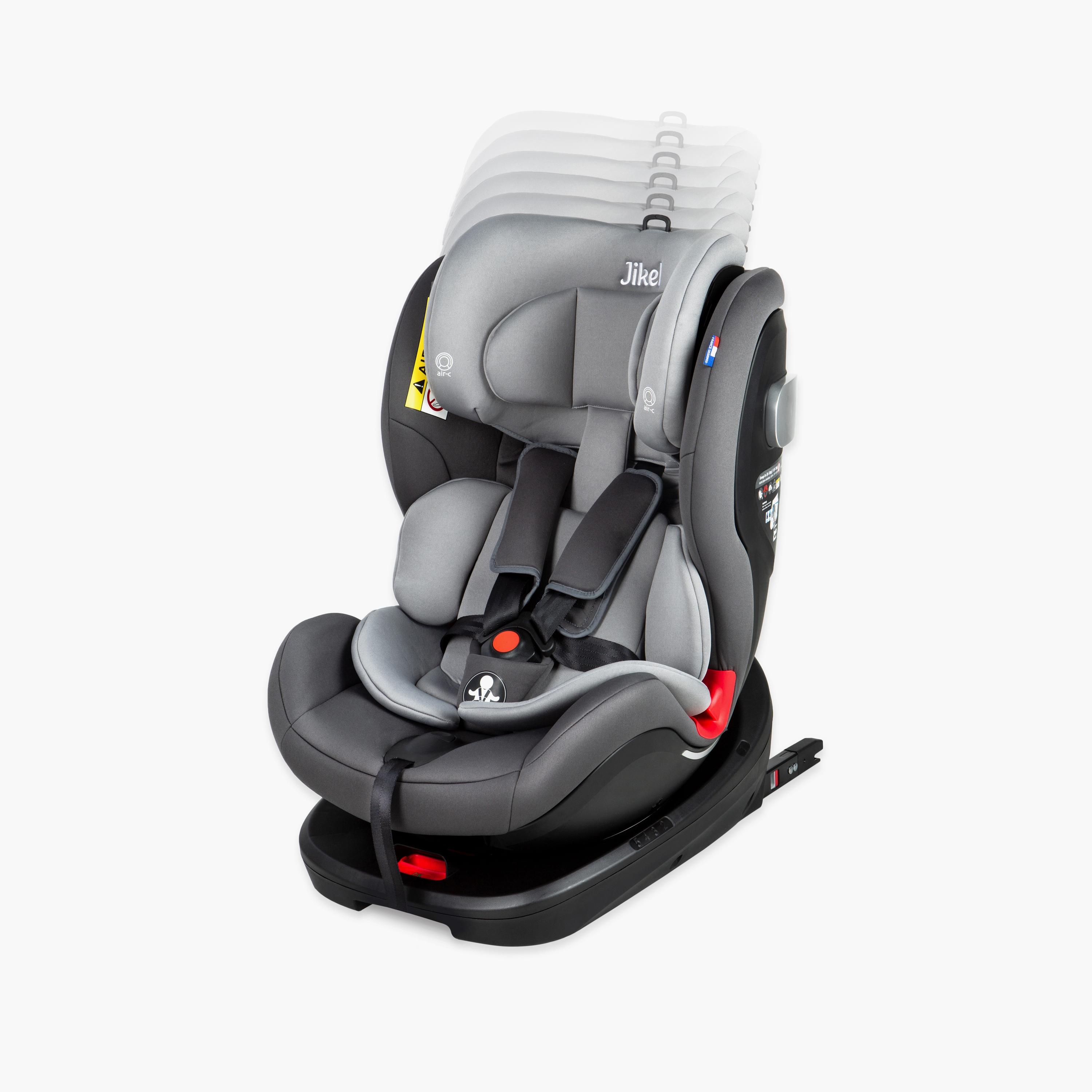Jikel Saturn Rotating IsoFix All-In-One Car Seat - Grey-baby-gear-carseats-image-7