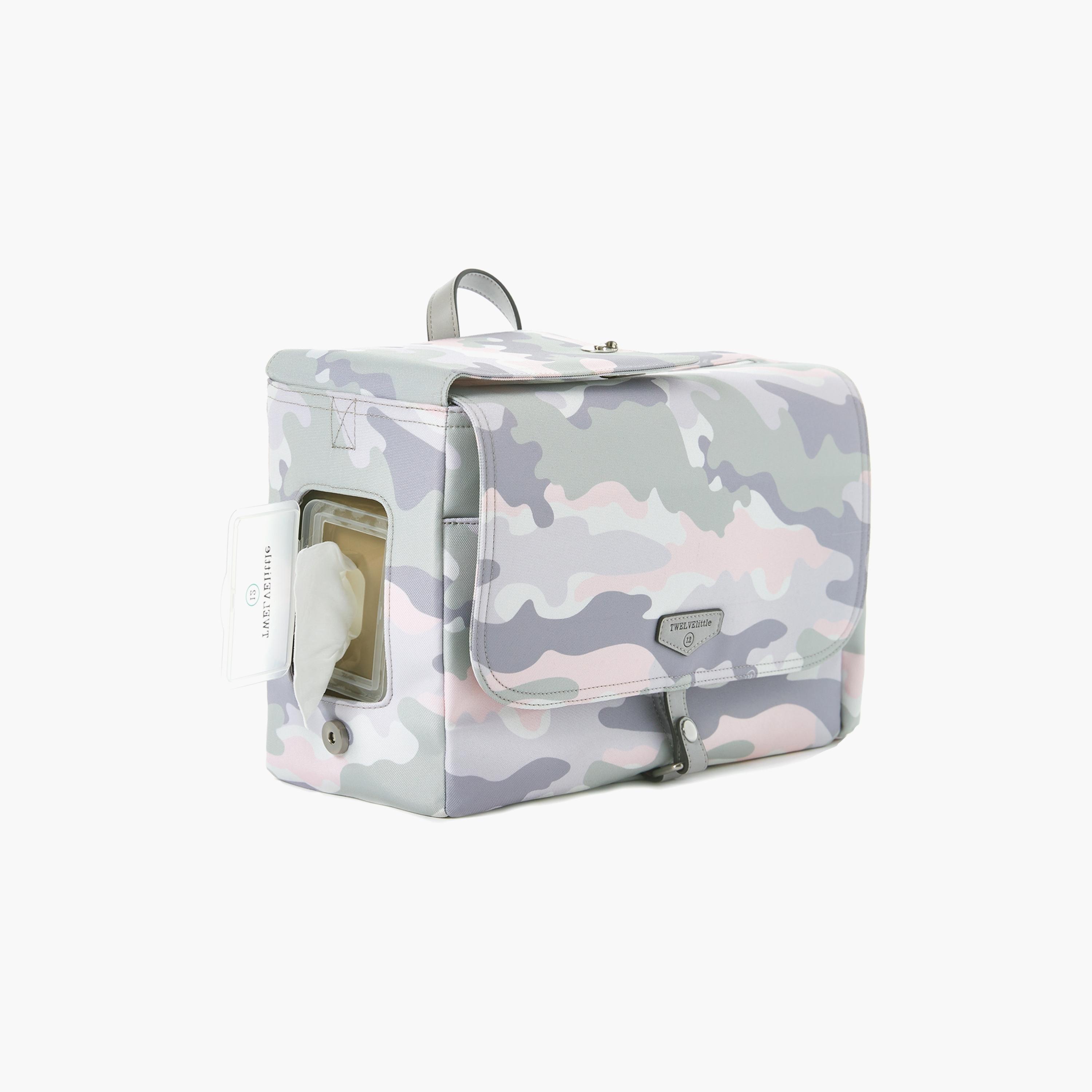 TWELVElittle Stroller Diaper Caddy Bag with Stroller Clips & Changing Mat-baby-diapering-diaperbags-image-3