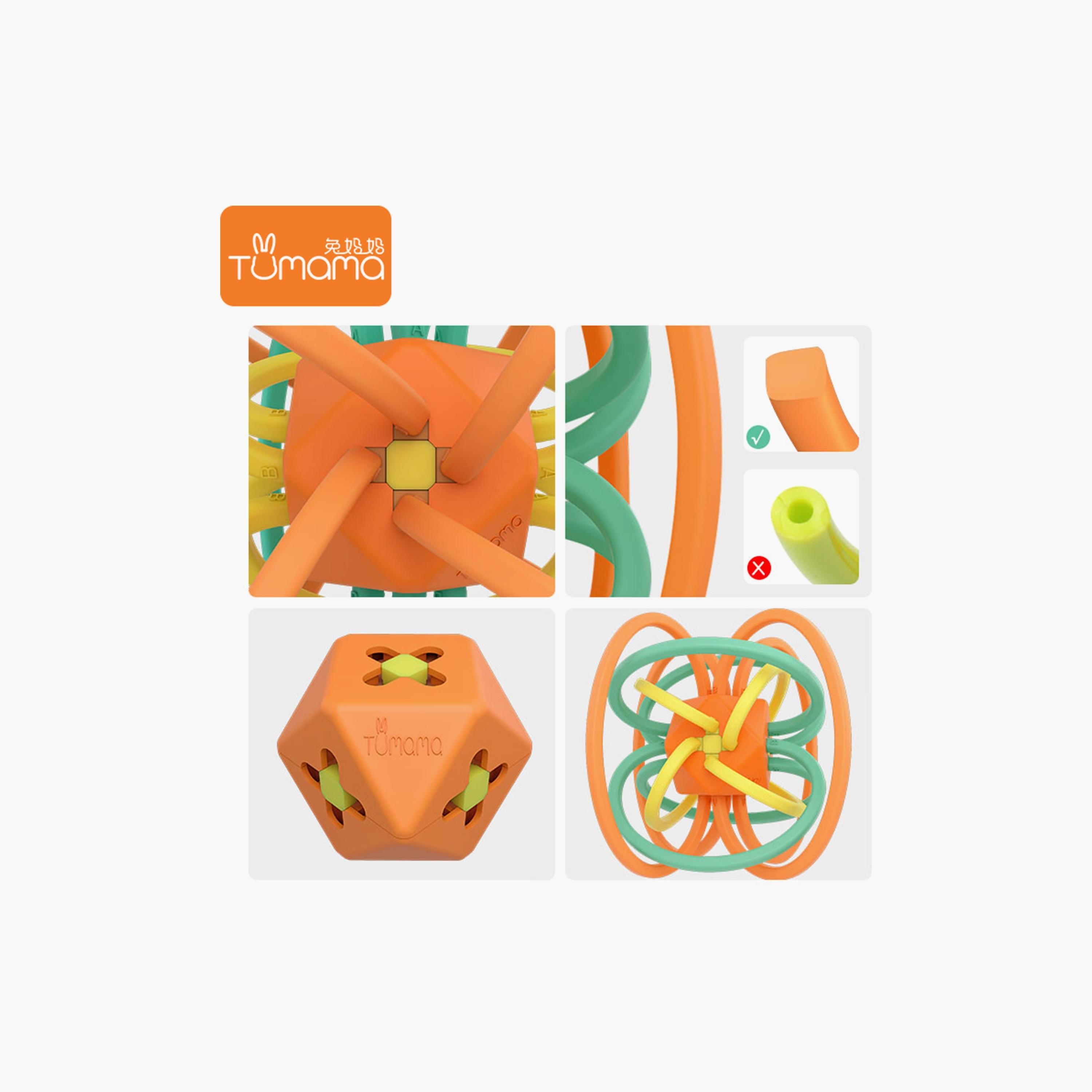 كرة التسنين والخشخشة الحسية من توماما-toys-babyandtoddlertoys-rattlesandteethers-image-2