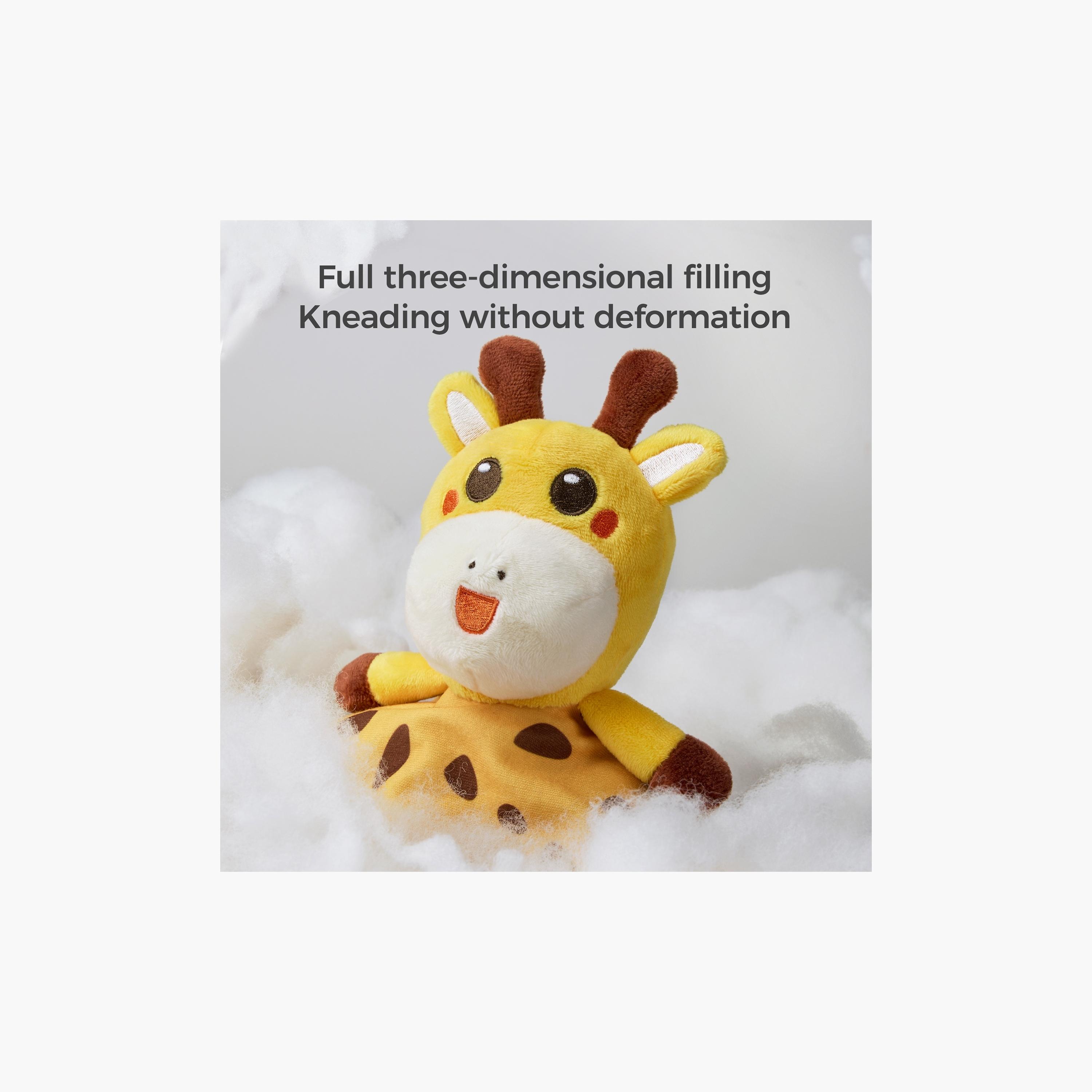 بطانية أمان مريحة مع لعبة سرير للأطفال من توماما - زرافة - أصفر-toys-babyandtoddlertoys-learningtoys-image-4