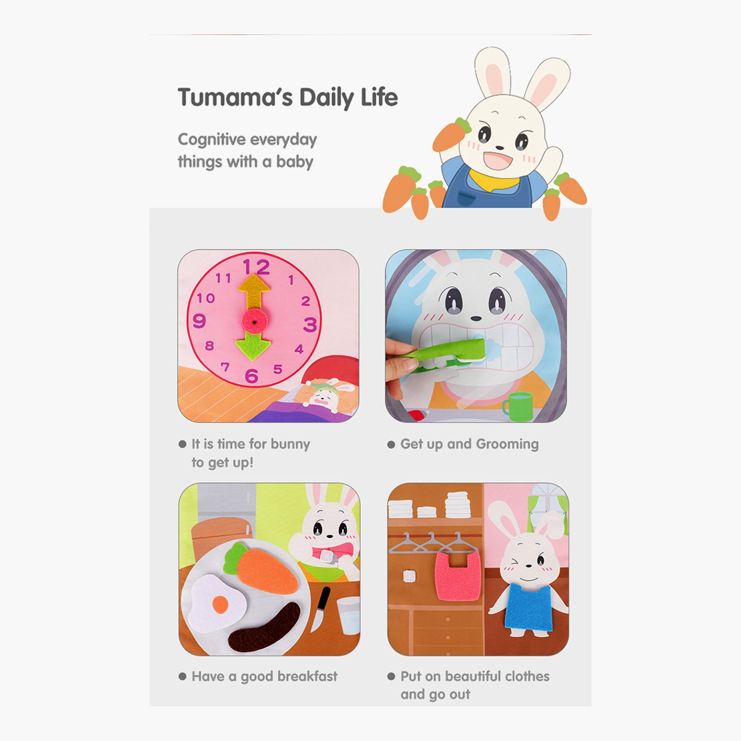 Tumama 3D Daily Life Activity Cloth Book-toys-babyandtoddlertoys-learningtoys-image-2