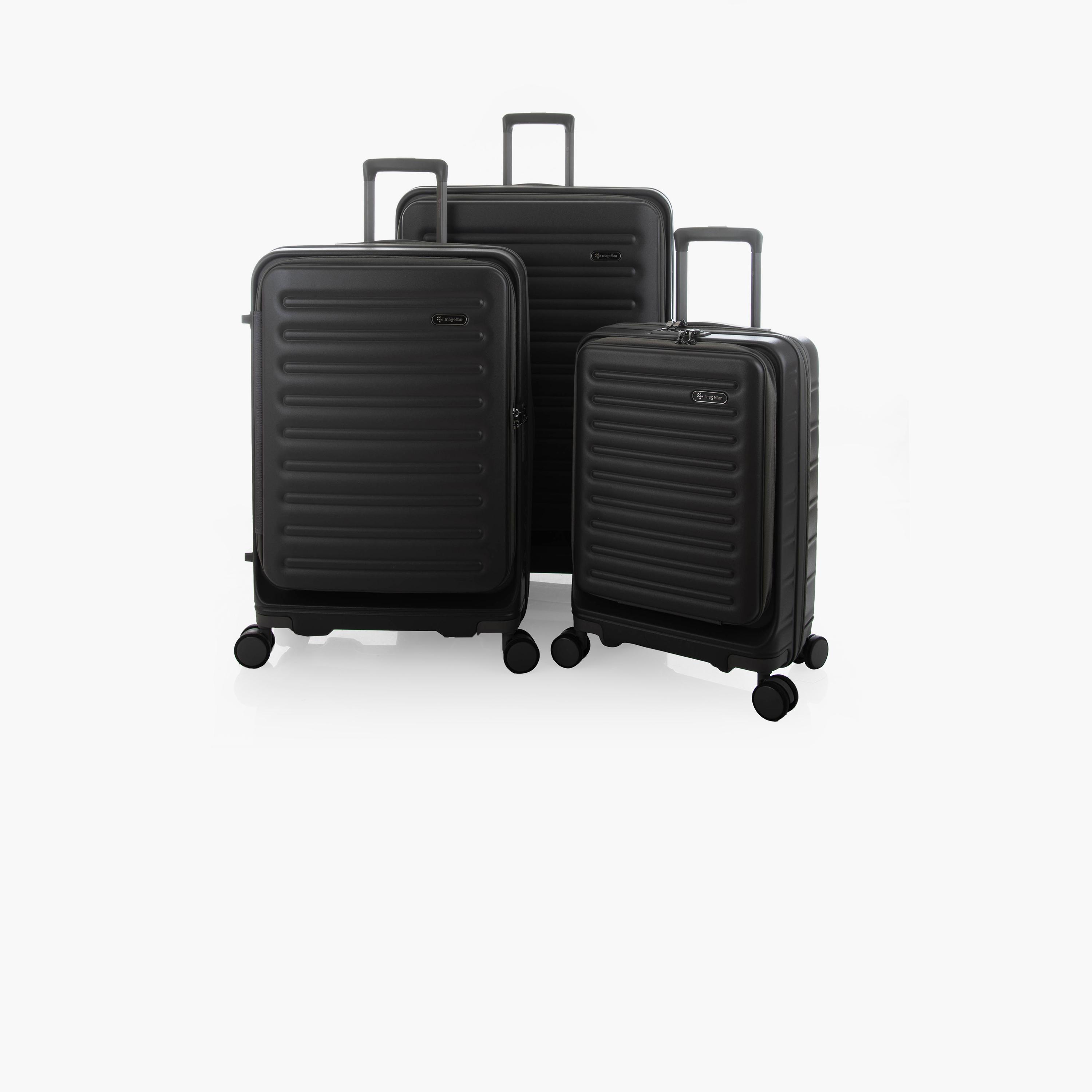 Magellan Set of 3 Polycarbonate with ABS Hardcase 4-Wheeler Spinner Trolley Bag with TSA Lock | 221202/3P-travel-luggagesandbags-luggage-image-1
