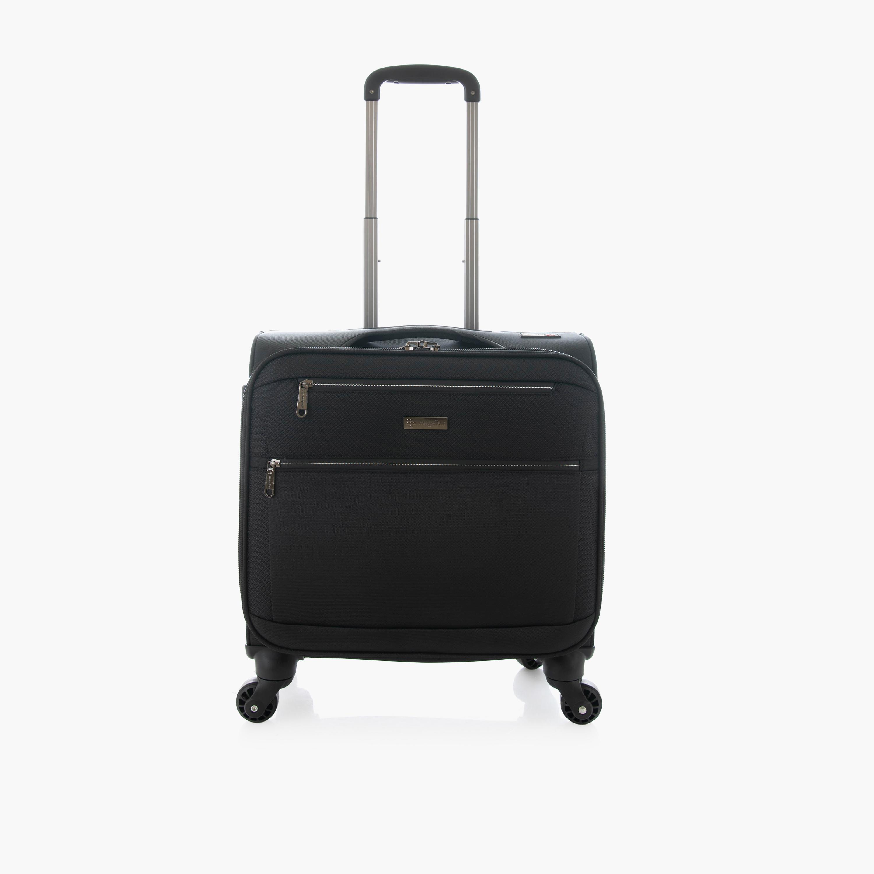 Magellan 45 CM Small Cabin Textile Softcase 4-Wheeler Spinner Trolley Bag with Combination Lock | 8237-17-travel-luggagesandbags-luggage-image-1