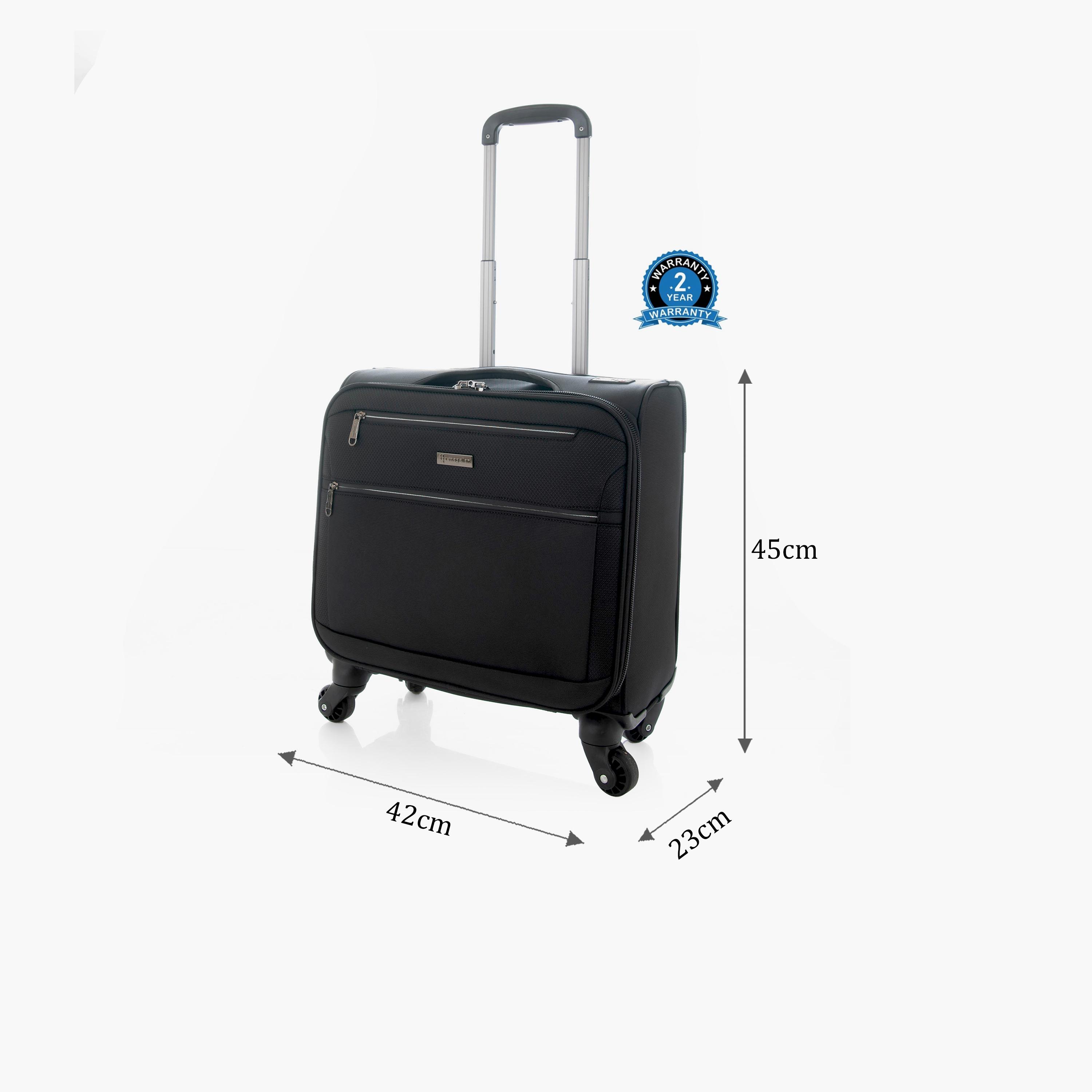 Magellan 45 CM Small Cabin Textile Softcase 4-Wheeler Spinner Trolley Bag with Combination Lock | 8237-17-travel-luggagesandbags-luggage-image-2