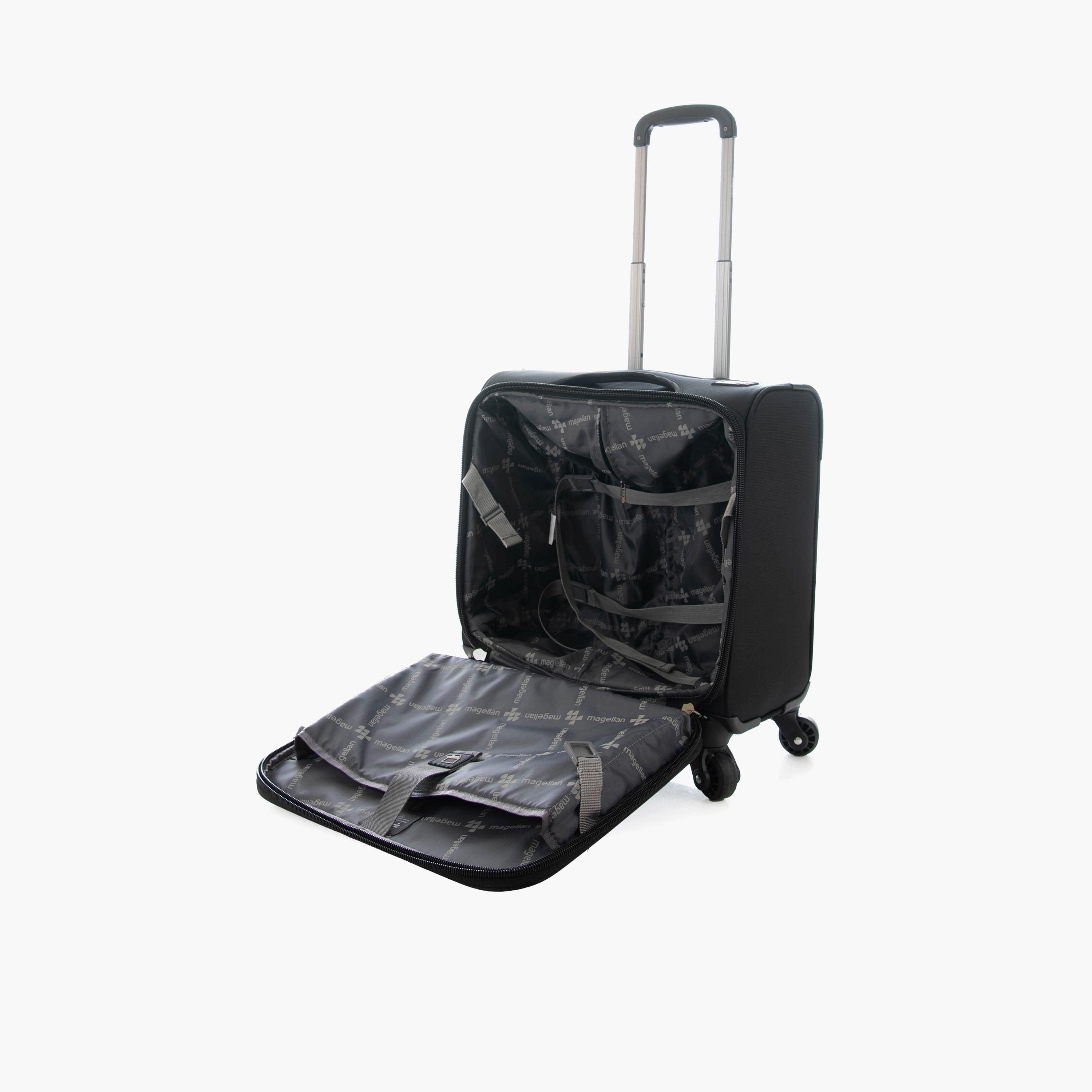 Magellan 45 CM Small Cabin Textile Softcase 4-Wheeler Spinner Trolley Bag with Combination Lock | 8237-17-travel-luggagesandbags-luggage-image-6