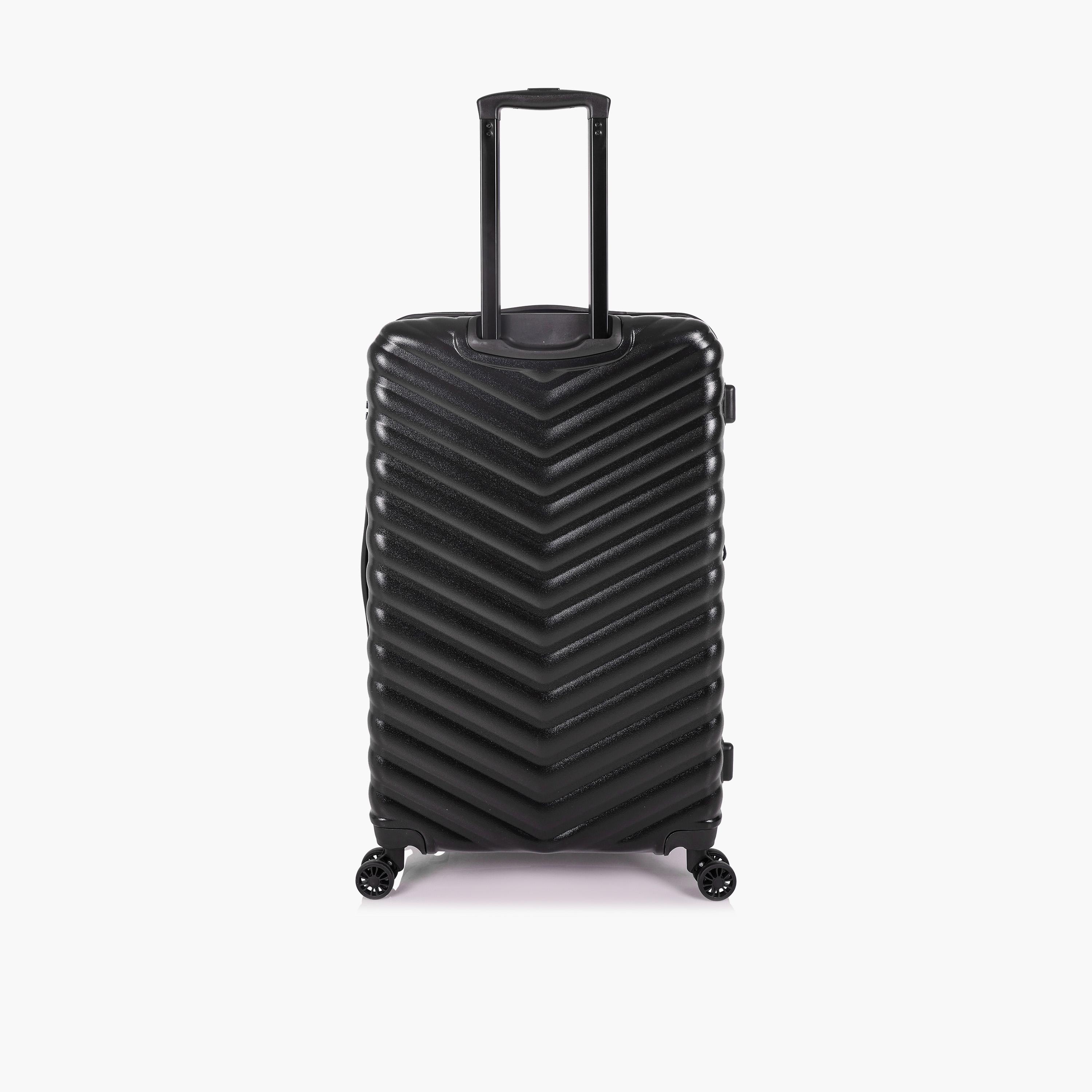 Track Set of 3 ABS Hardcase 4-Wheeler Spinner Trolley Bag with Combination Lock | 4013/3P-travel-luggagesandbags-luggage-image-9