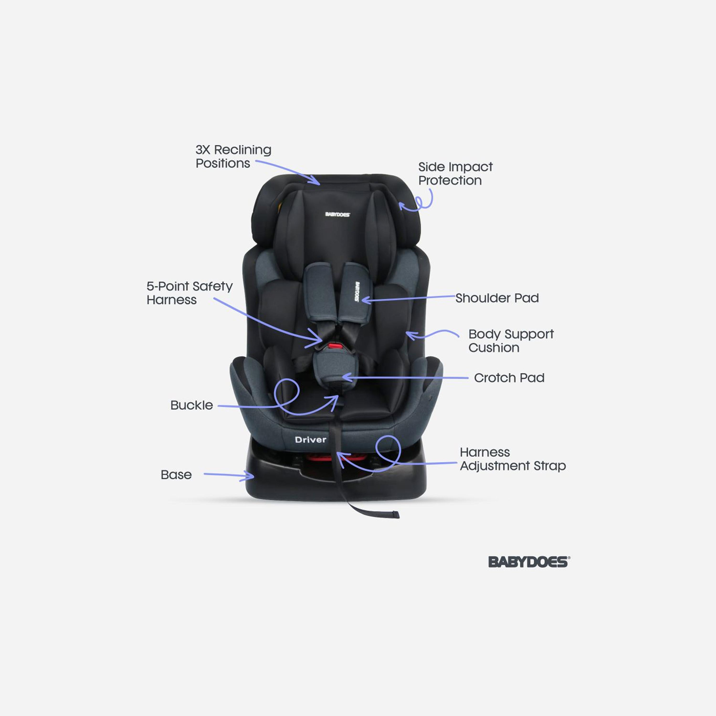Babydoes DRIVER Travel Car Seat - 0-6 Years-baby-gear-carseats-image-2