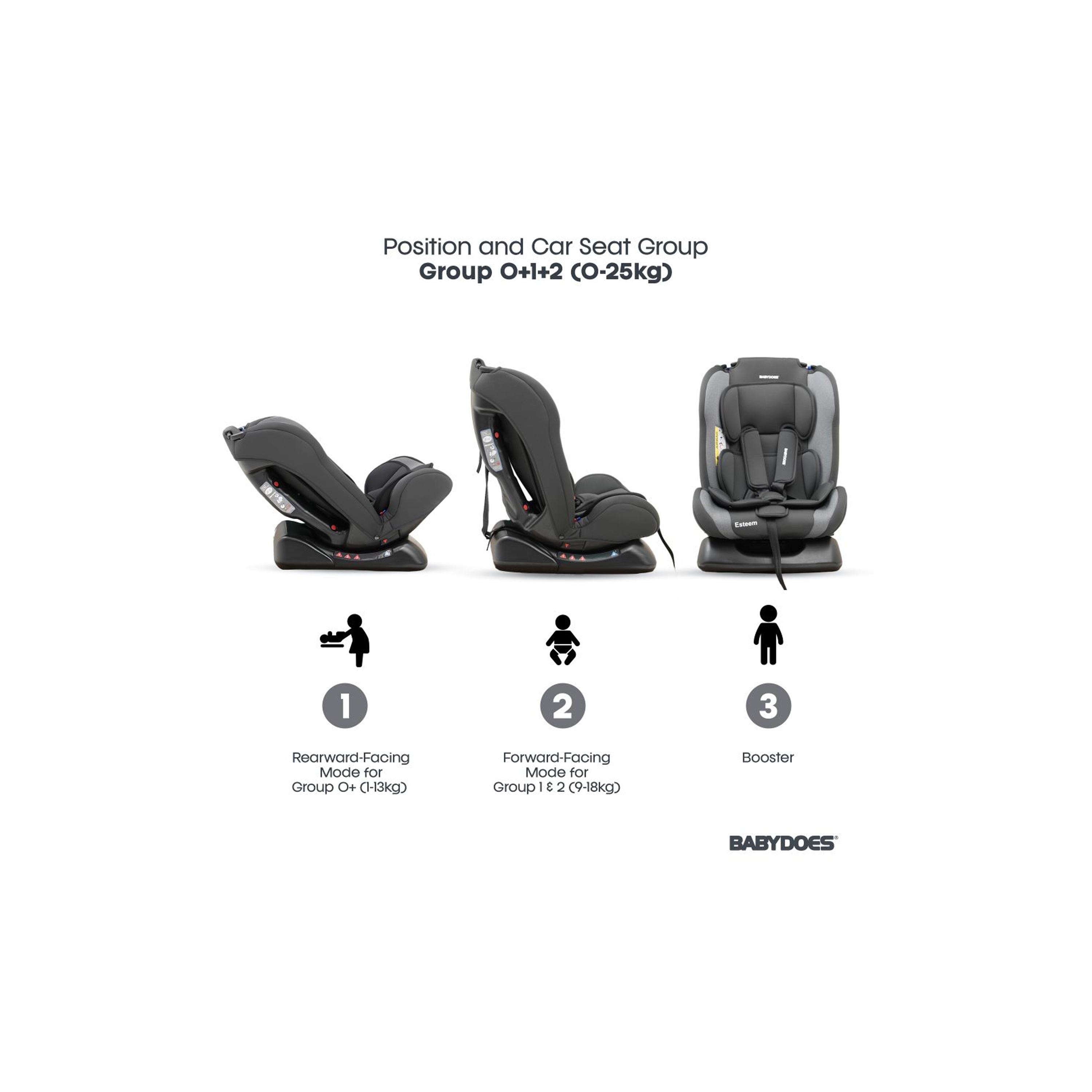 Babydoes ESTEEM Travel Car Seat - 0-7 Years-baby-gear-carseats-image-4
