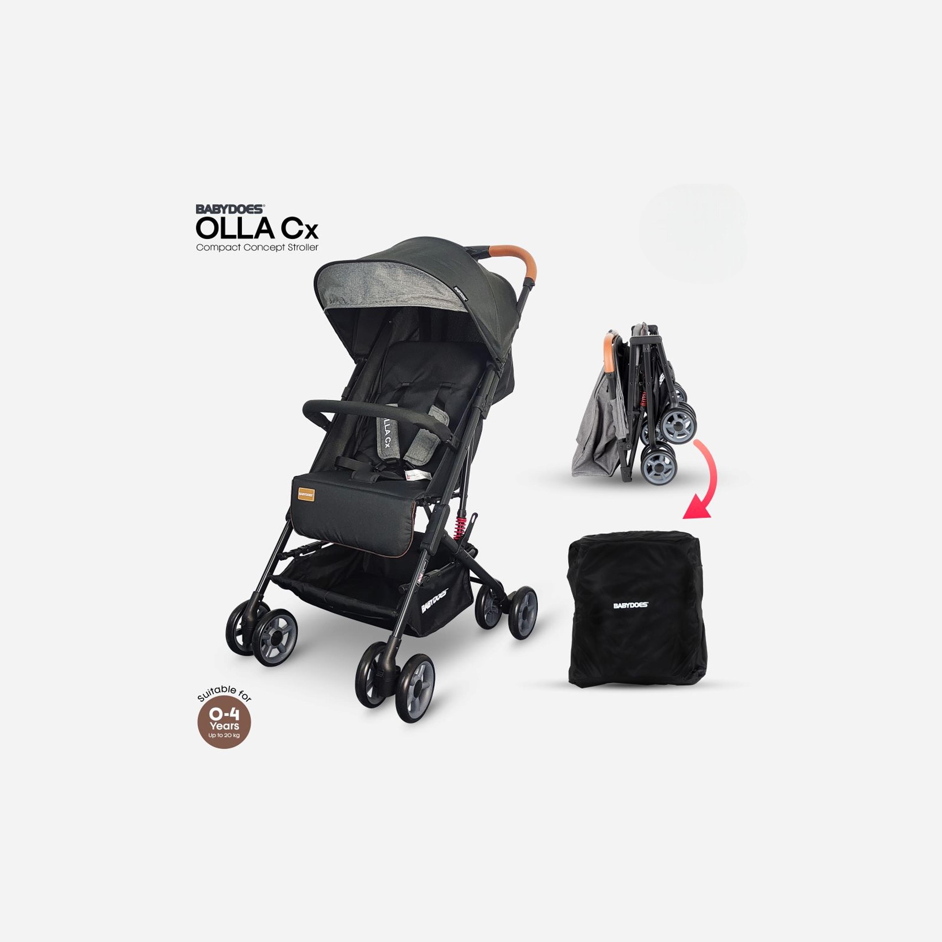 Babydoes OLLA CX One Hand Fold Stroller - 0-4 Years-baby-gear-strollersandprams-strollers-image-1