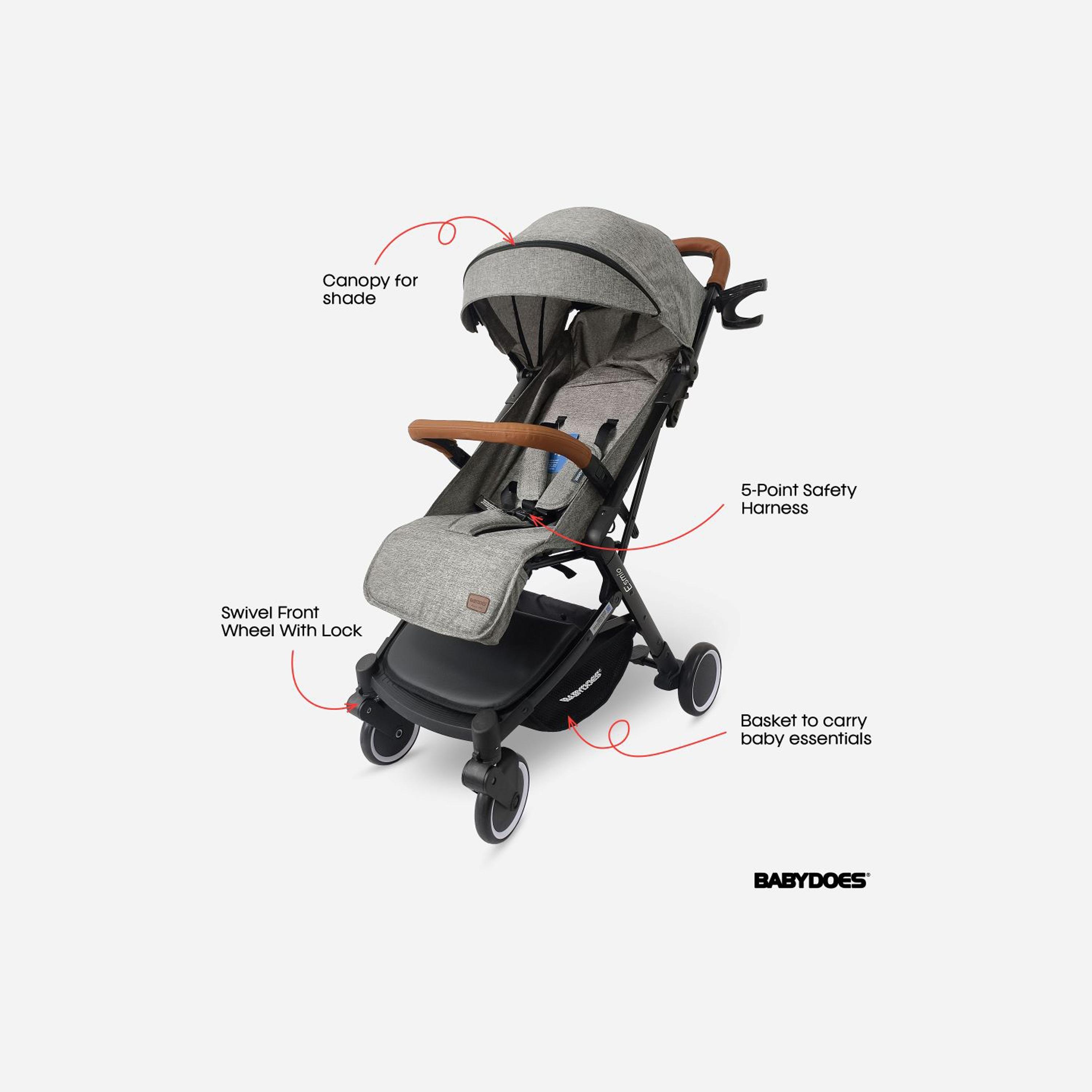 Babydoes ESMIO Travel Lite Shock Proof Stroller - 0-4 Years-baby-gear-strollersandprams-strollers-image-3