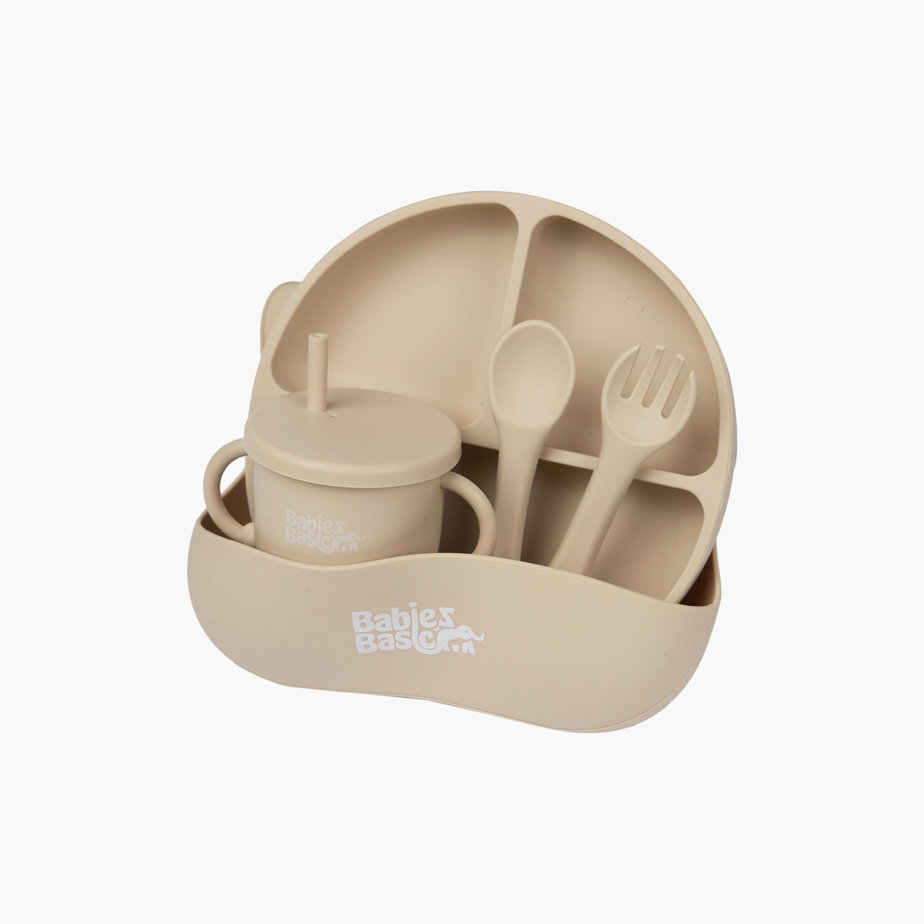مجموعة التغذية الأساسية المصنوعة من السيليكون 6 قطع من بيبيز بيزك-baby-feeding-mealtimeessentials-image-2