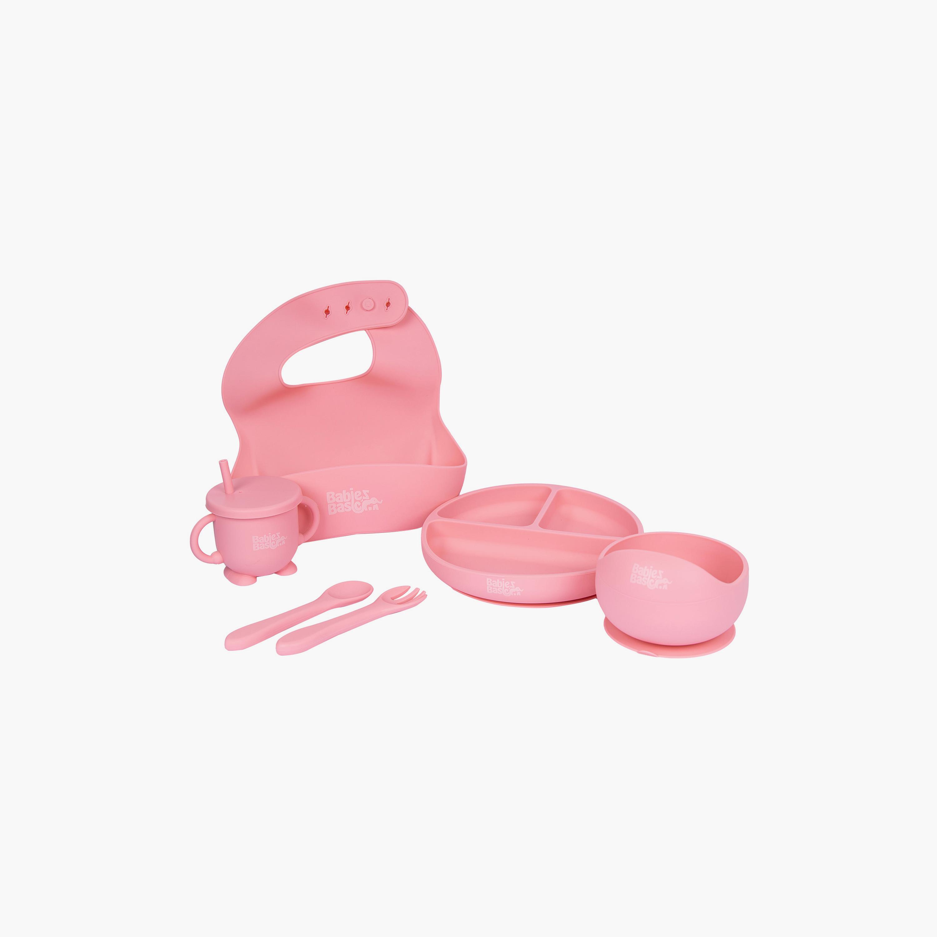 مجموعة التغذية الأساسية المصنوعة من السيليكون 6 قطع من بيبيز بيزك-baby-feeding-mealtimeessentials-image-10