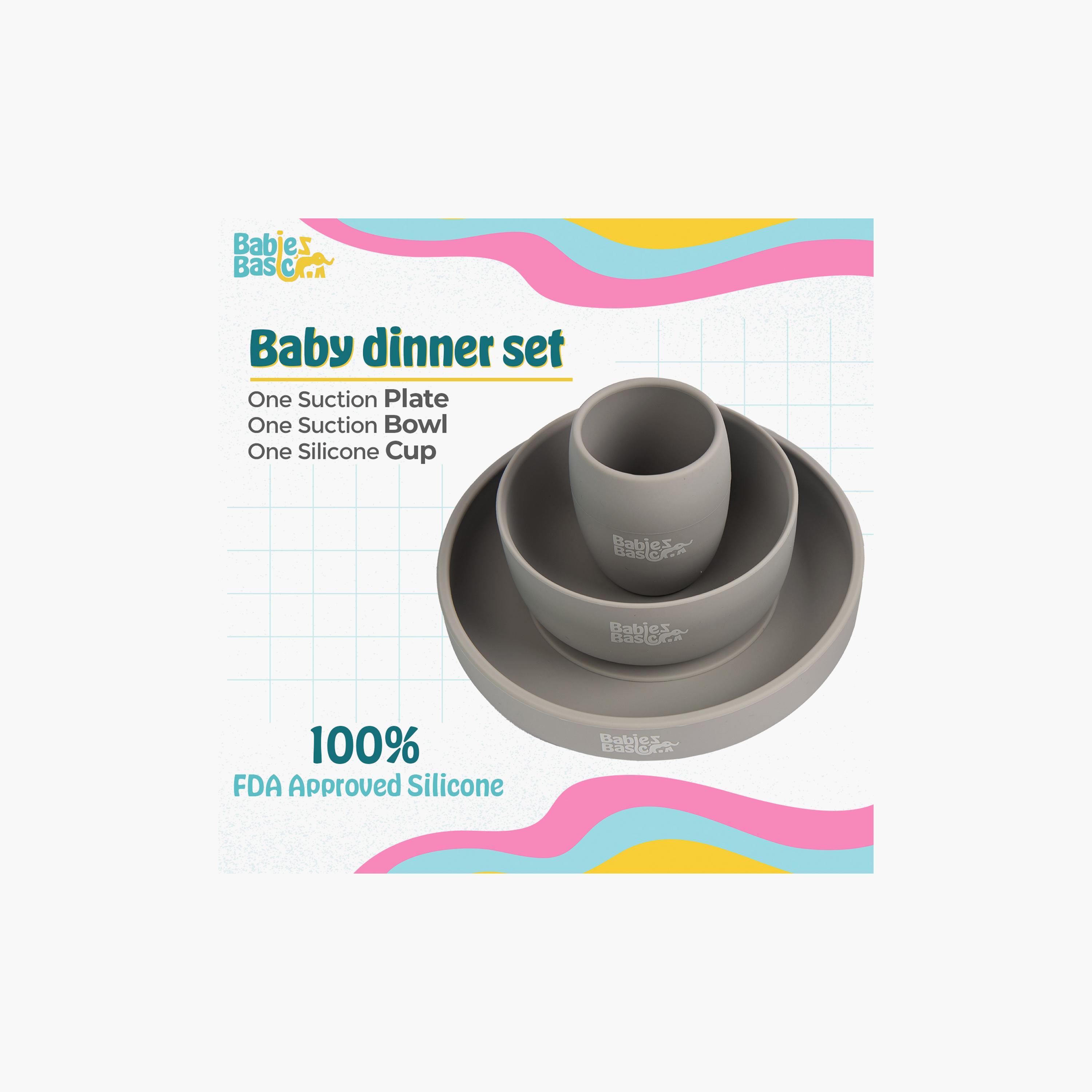 Babies Basic 5-Piece BPA Free Silicone Cutlery Set with Case-baby-feeding-mealtimeessentials-image-2