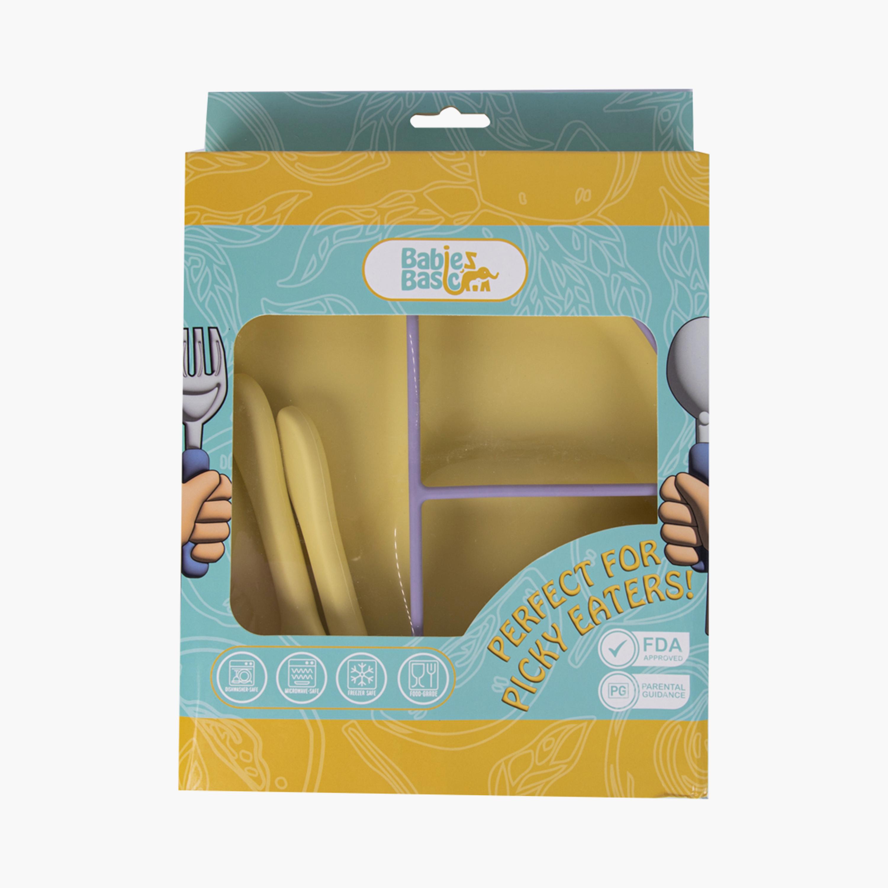Babies Basic 3-Piece BPA Free Silicone Feeding Set-baby-feeding-mealtimeessentials-image-2
