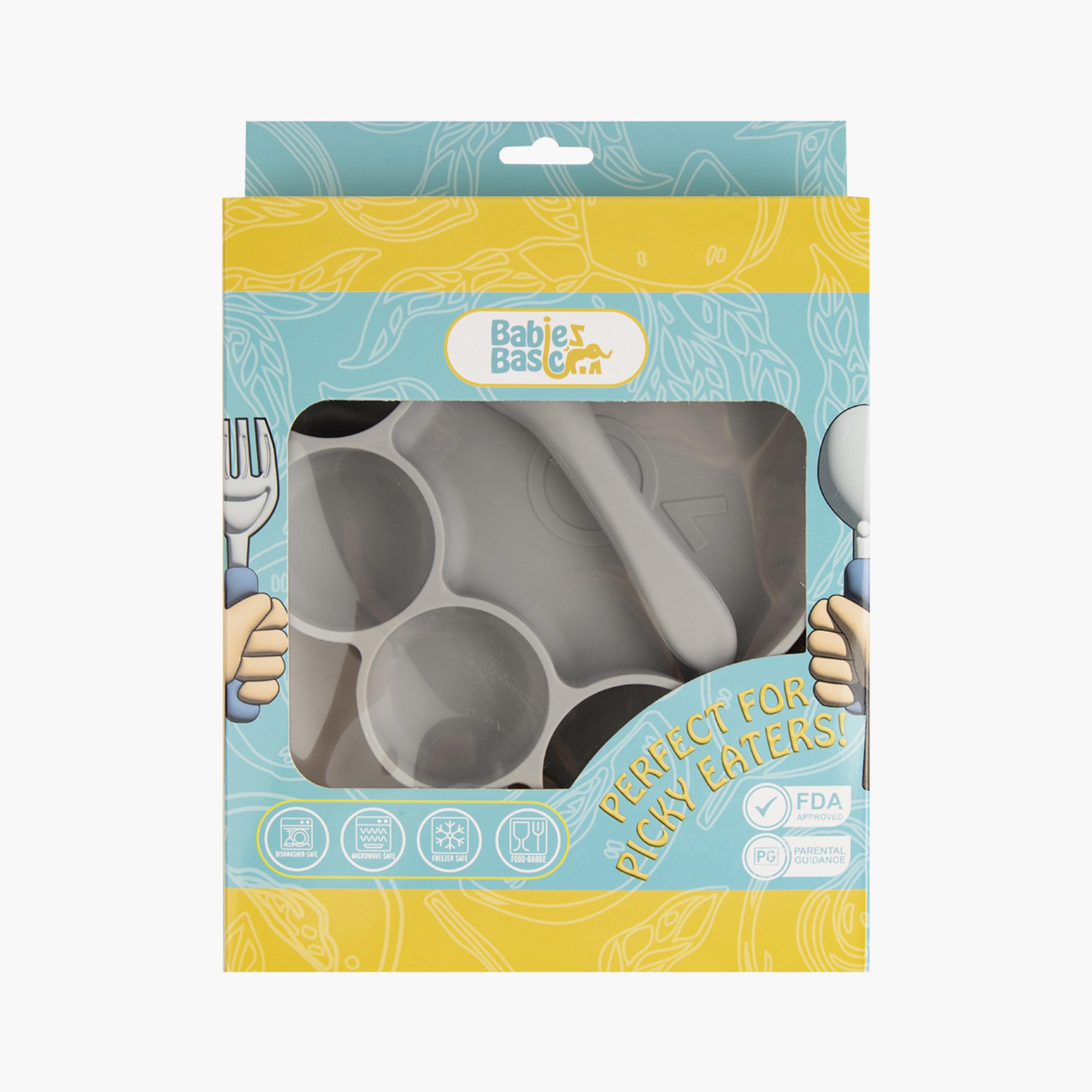 Babies Basic 3-Piece BPA Free Silicone Feeding Set - Paw-baby-feeding-mealtimeessentials-image-4