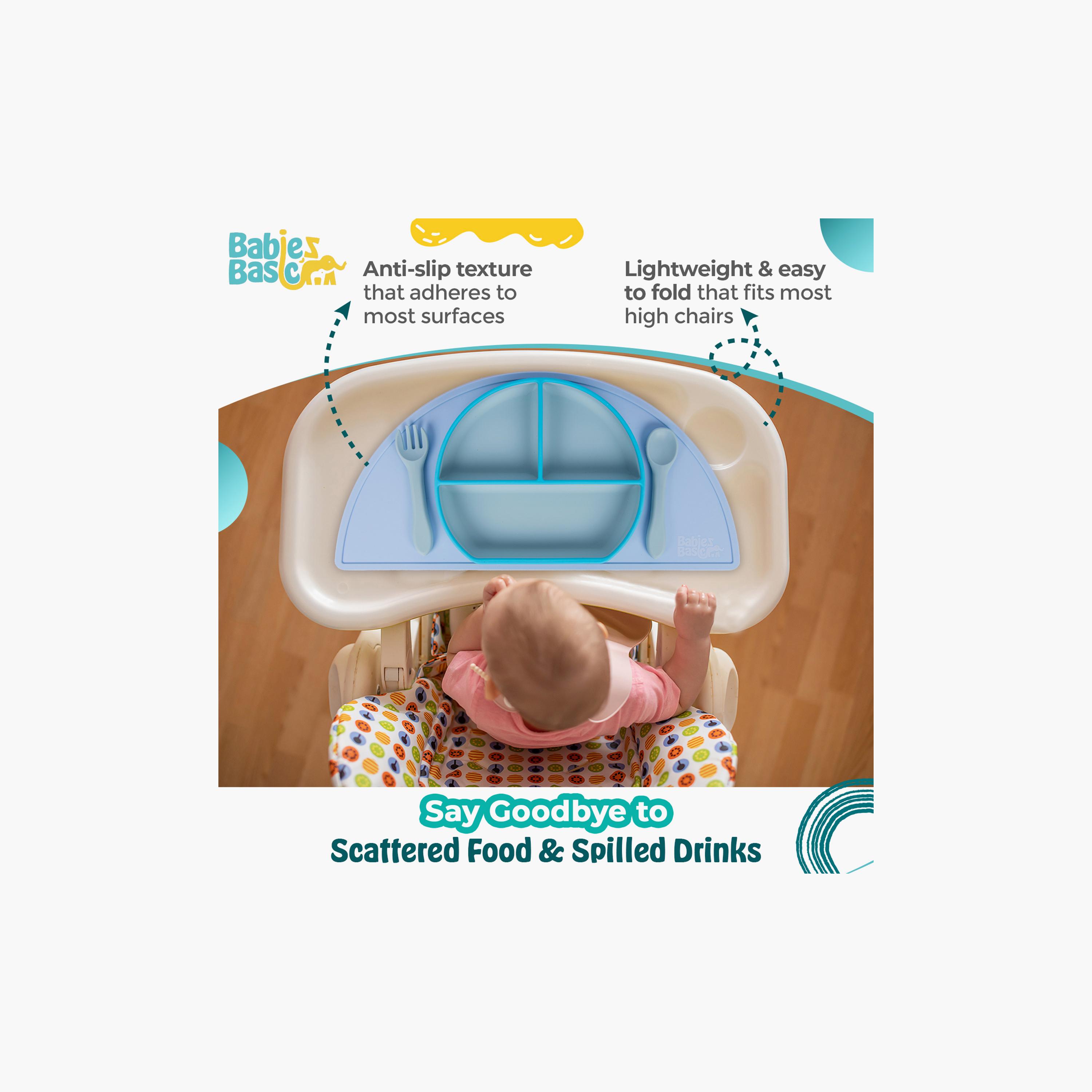 Babies Basic BPA Free Non-Slip Silicone Placemat-baby-feeding-mealtimeessentials-image-2