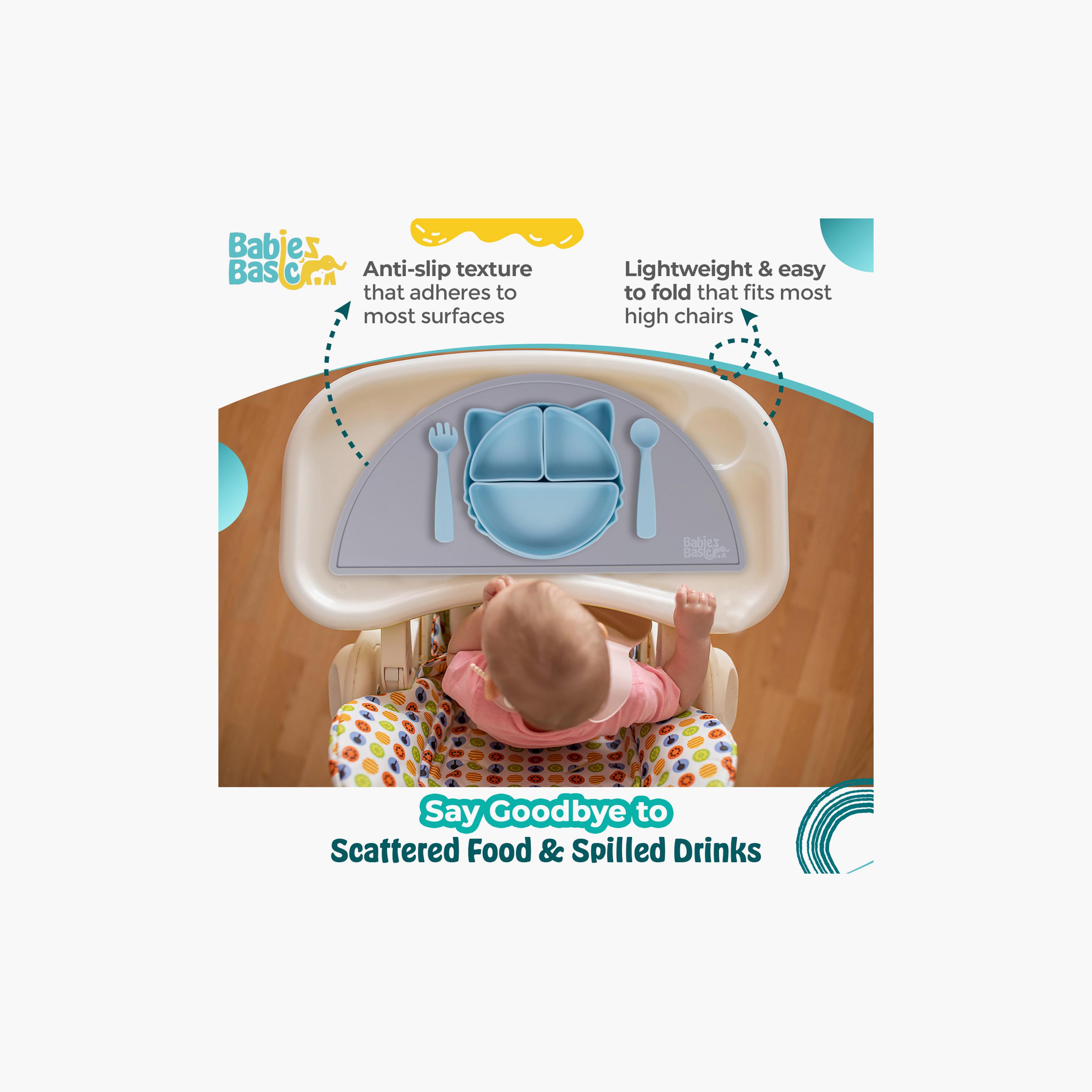 Babies Basic BPA Free Non-Slip Silicone Placemat-baby-feeding-mealtimeessentials-image-2