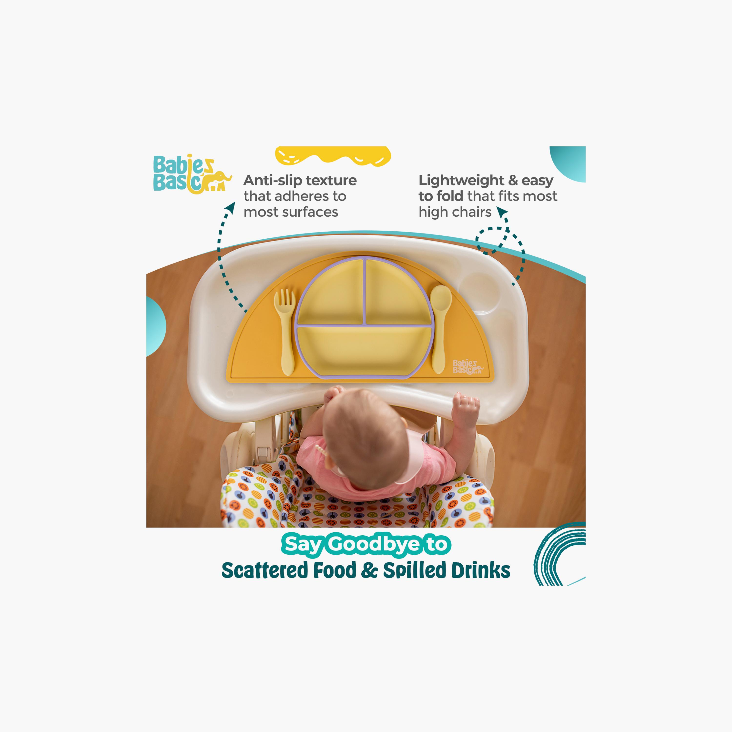 Babies Basic BPA Free Non-Slip Silicone Placemat-baby-feeding-mealtimeessentials-image-2