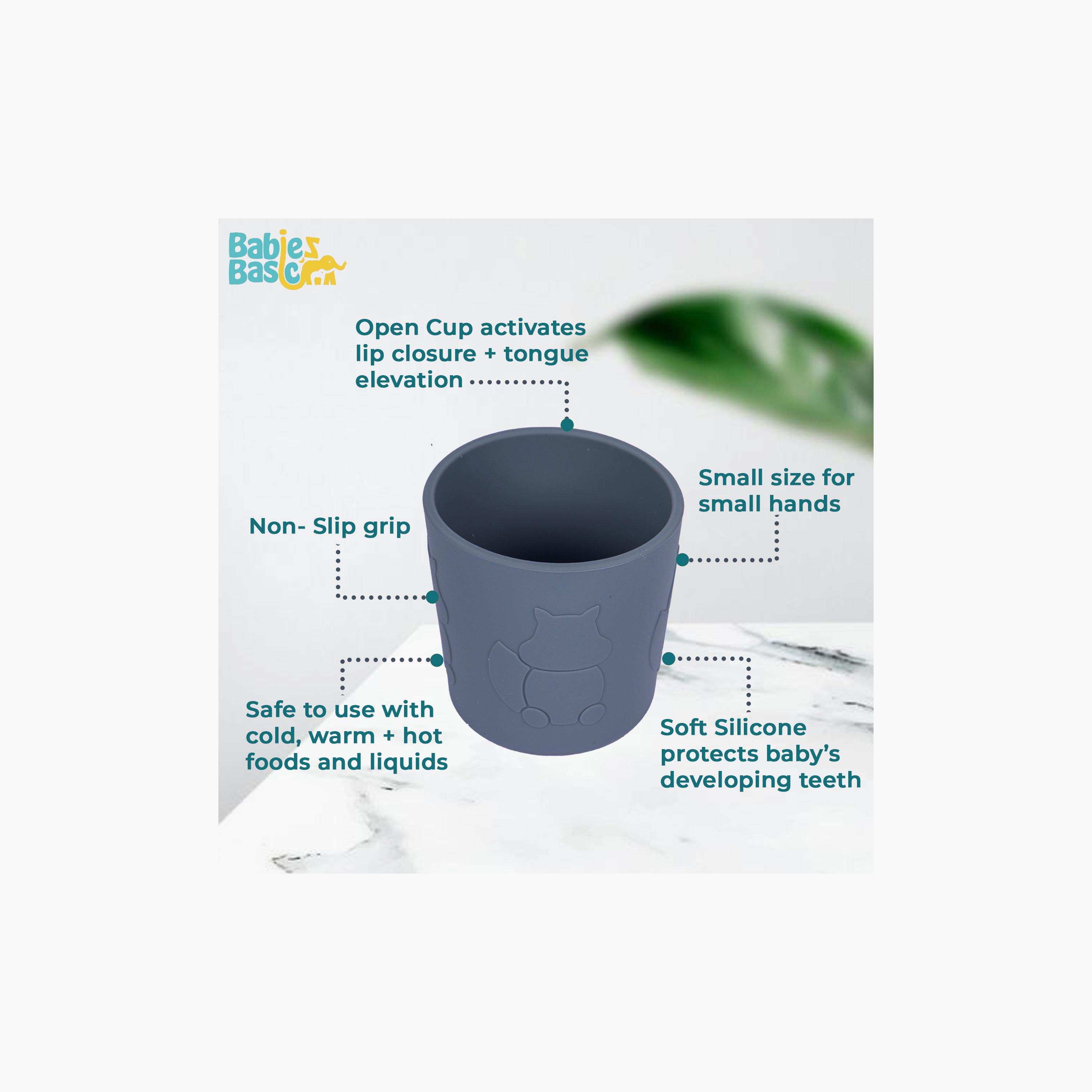 كوب تدريب سيليكون خالٍ من مادة BPA من بيبيز بيزيك-baby-feeding-mealtimeessentials-image-2