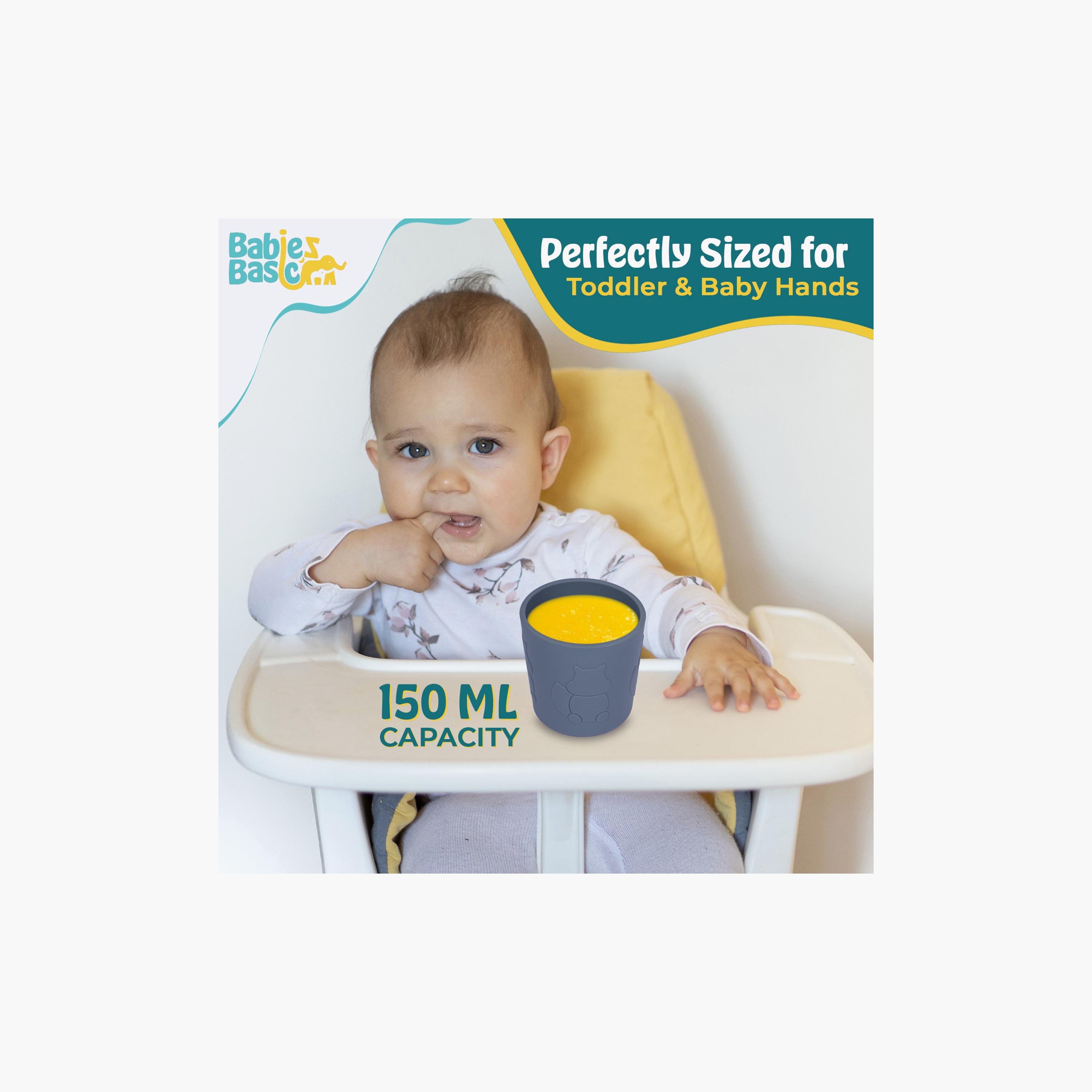 كوب تدريب سيليكون خالٍ من مادة BPA من بيبيز بيزيك-baby-feeding-mealtimeessentials-image-3