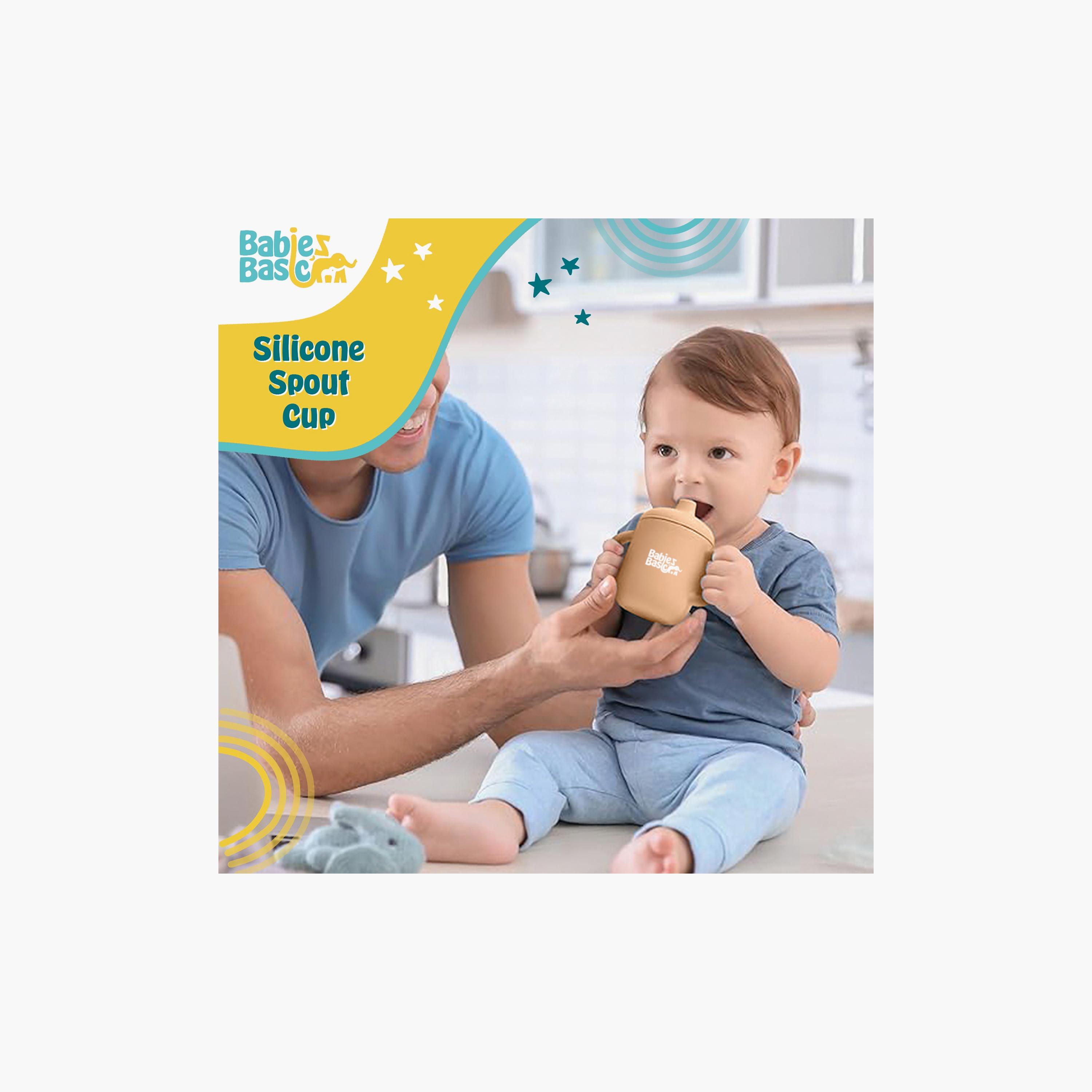 Babies Basic Stage 1 Silicone Trainer Cup with Handles-baby-feeding-mealtimeessentials-image-2