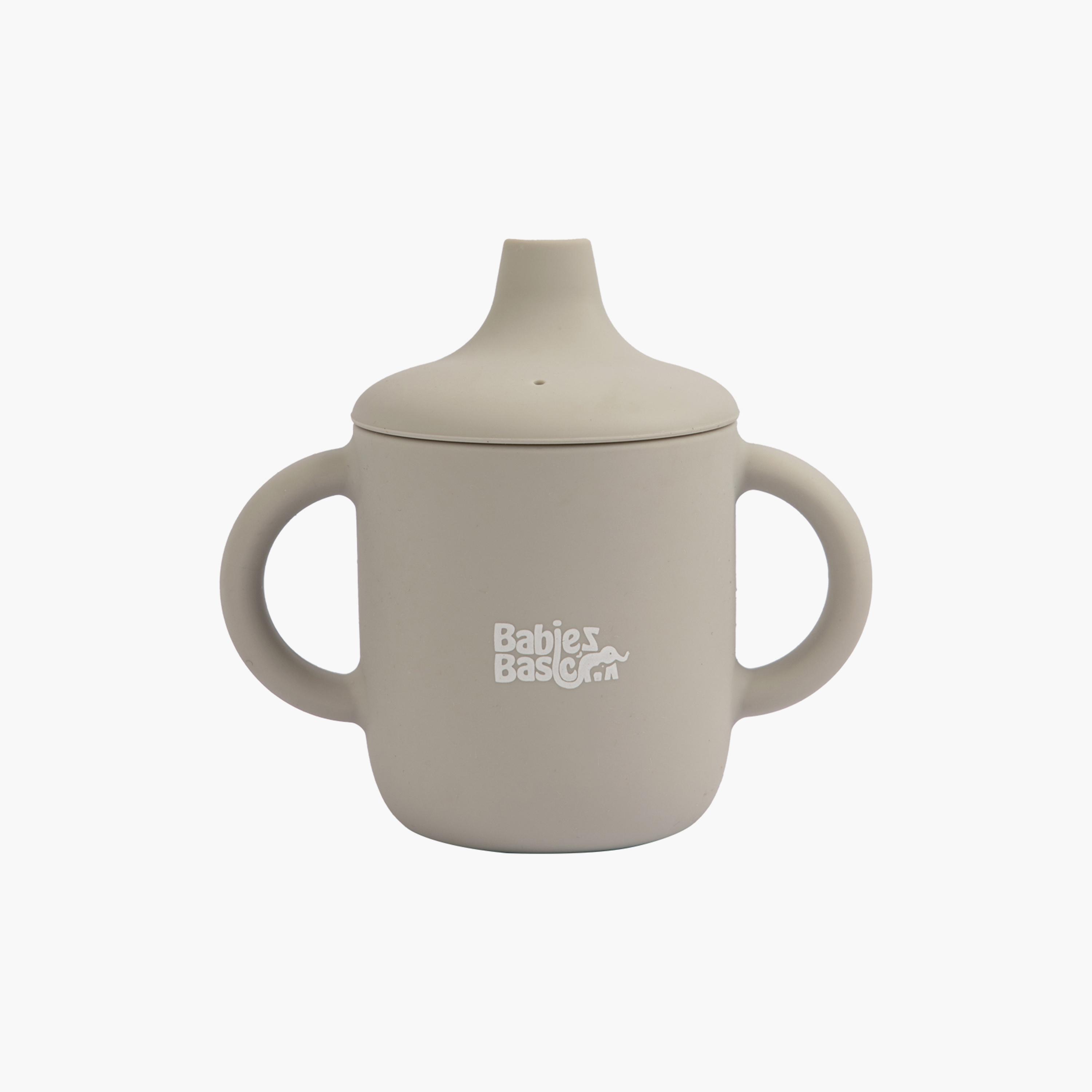Babies Basic Stage 1 Silicone Trainer Cup with Handles-baby-feeding-mealtimeessentials-image-1