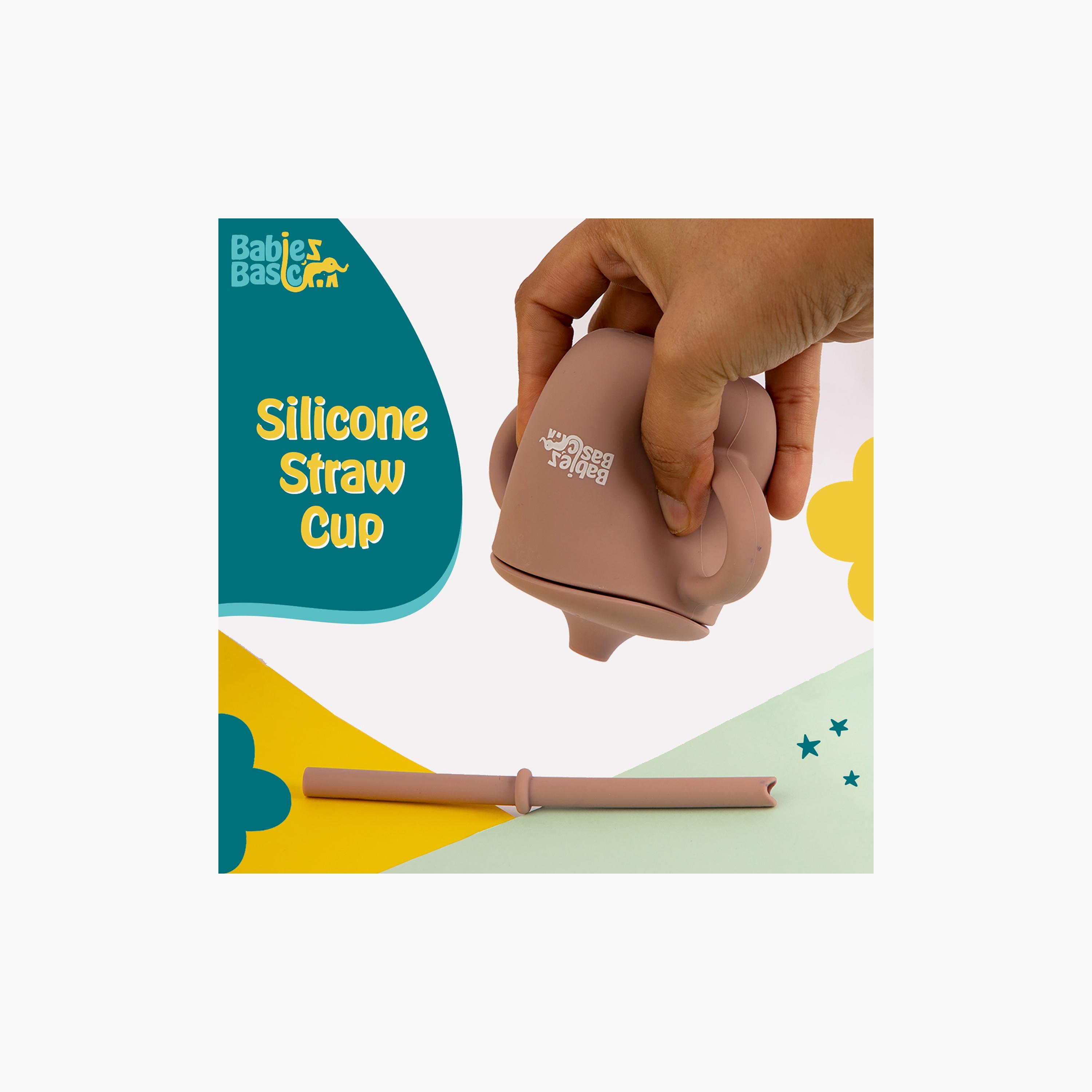 كوب تدريب سيليكون للمرحلة 2 مع مقابض من بيبيز بيزيك-baby-feeding-mealtimeessentials-image-2