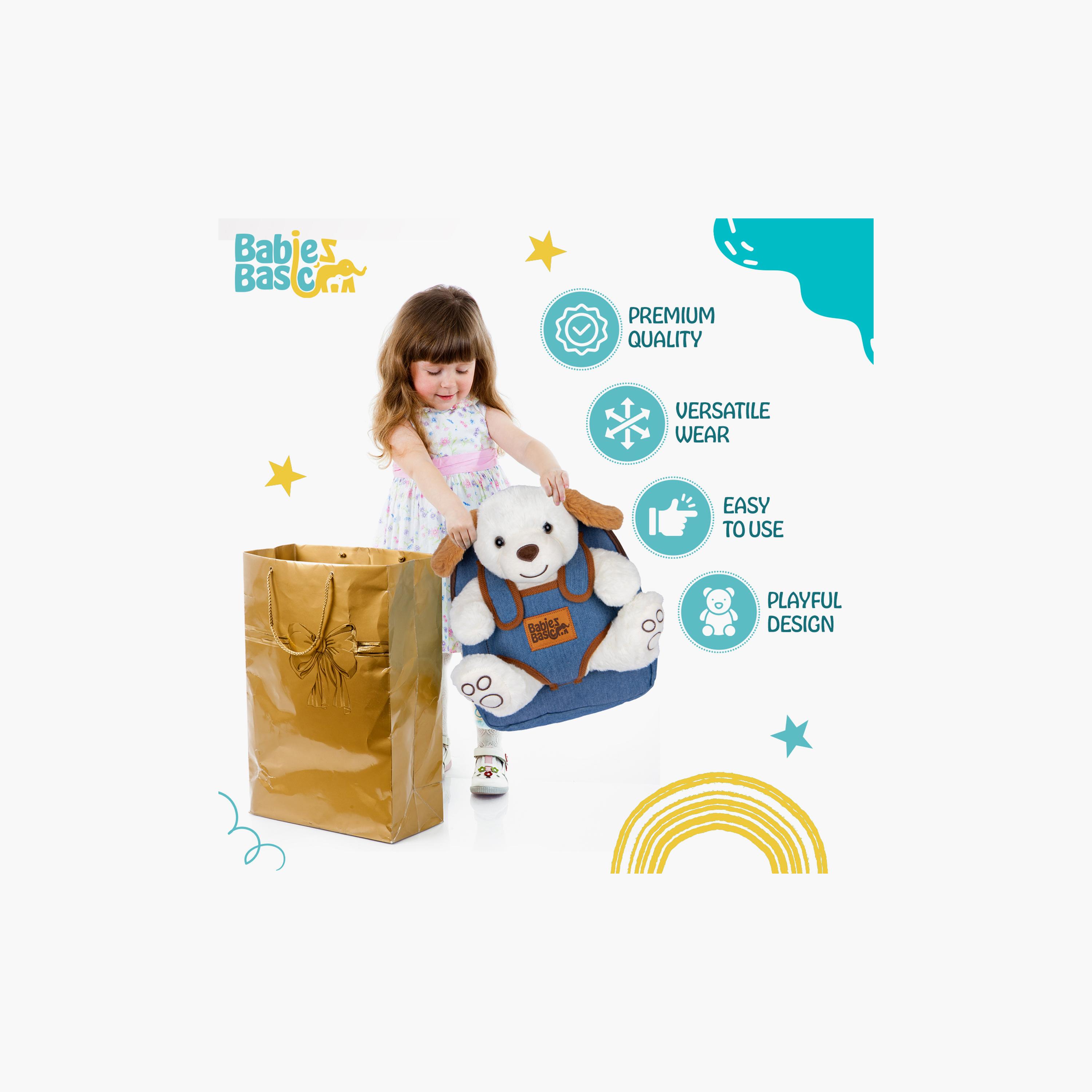 حقيبة ظهر سادة مع دب قابل للفصل من بيبيز بيزيك - أبيض-school-bagsandbackpacks-backpacks-image-3