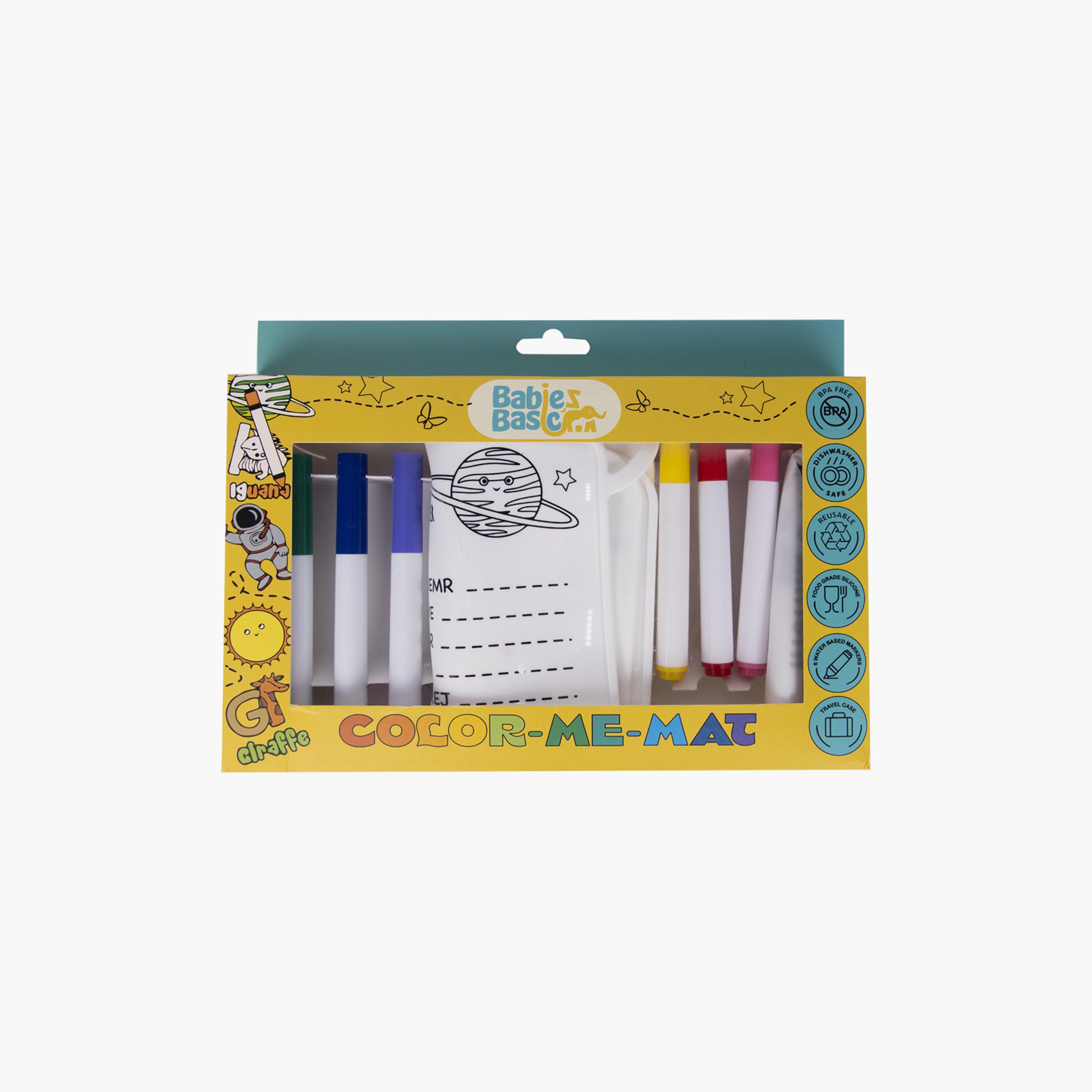 Babies Basic Reusable Silicone Colouring Mat with Pens & Travel Case - Game Design-school-artsandcrafts-image-5