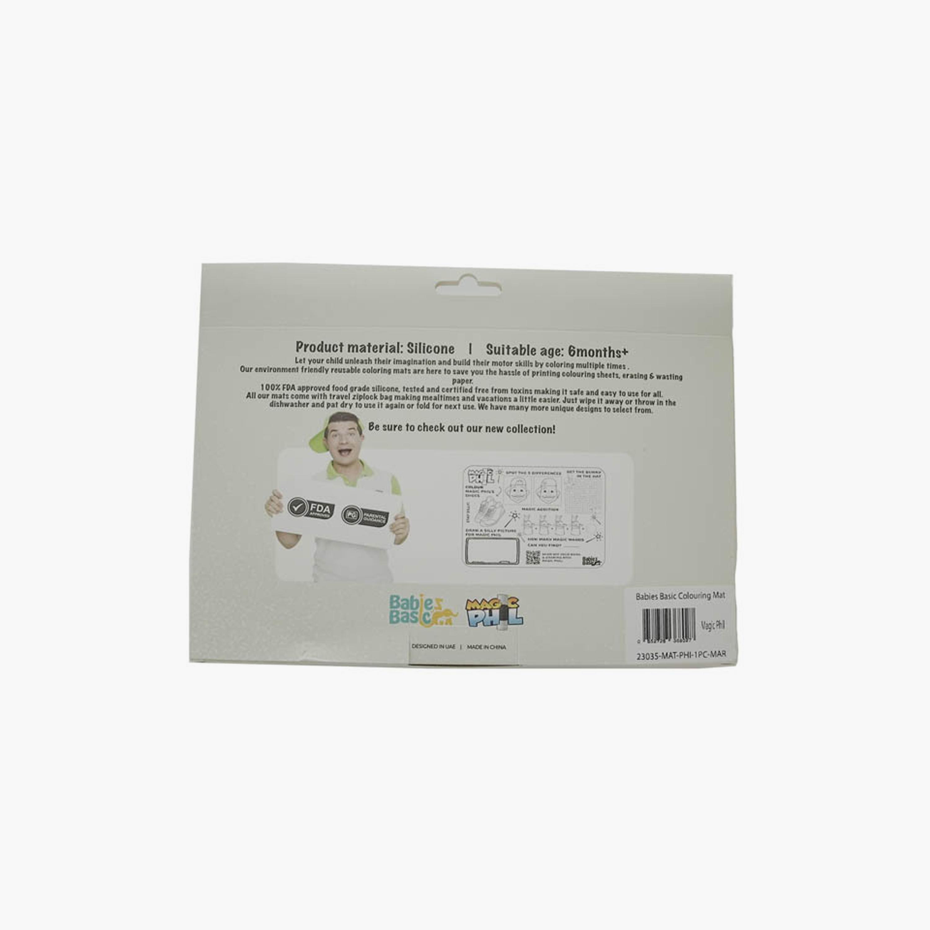 Babies Basic Reusable Silicone Colouring Mat with Pens & Travel Case - Magic Phil-school-artsandcrafts-image-5