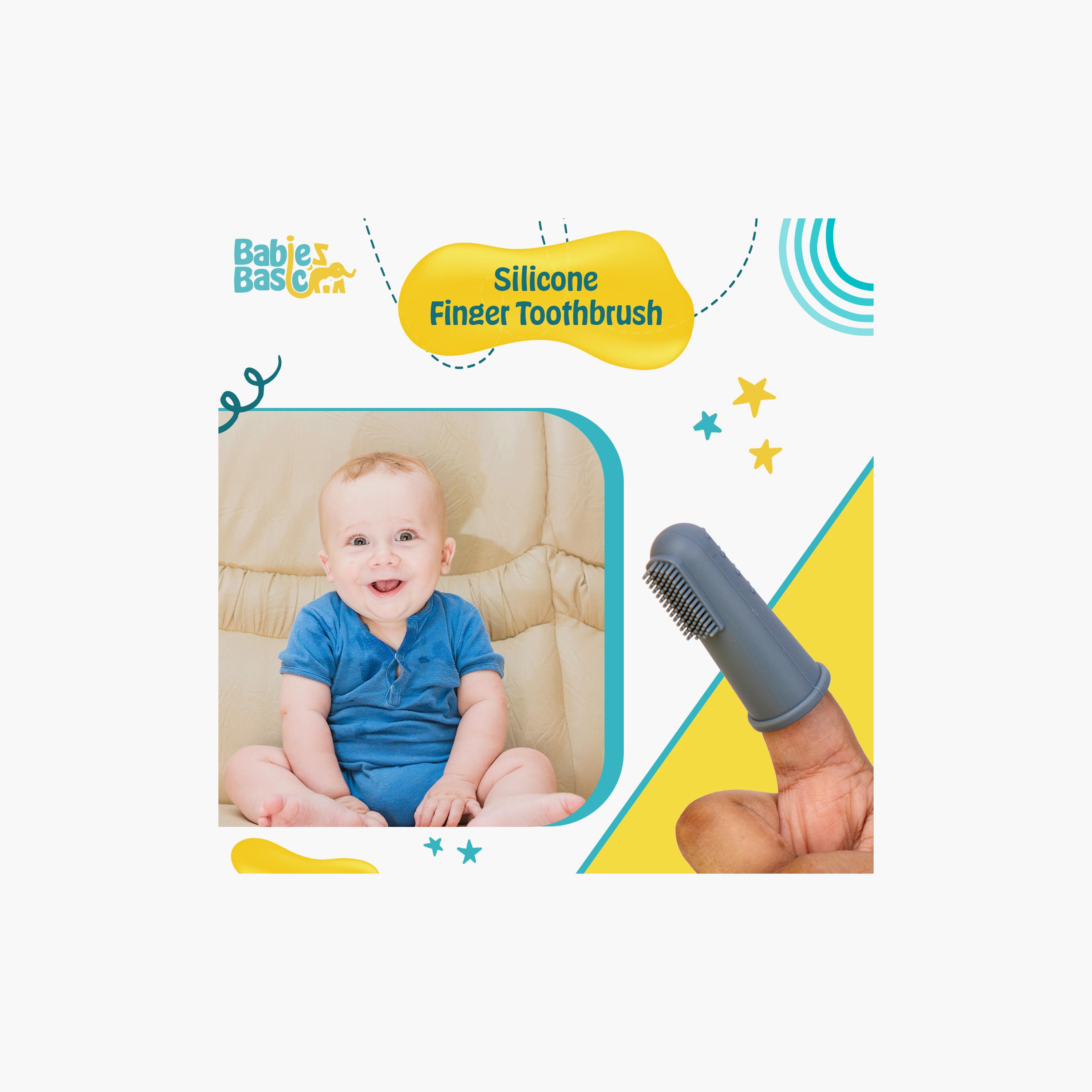 Babies Basic 2-Piece Silicone Toothbrush with Travel Case-baby-bathandcare-oralcare-image-2