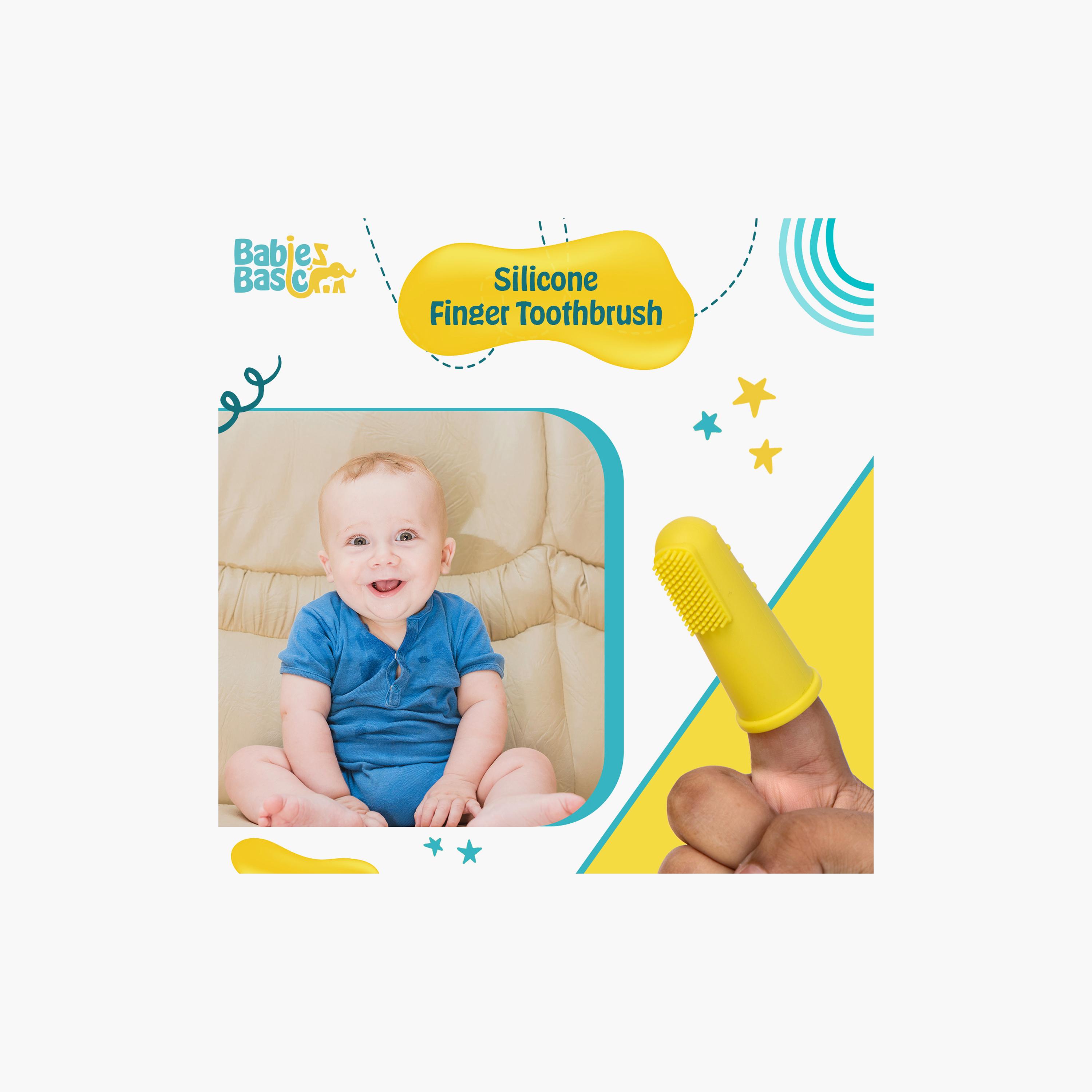 Babies Basic 2-Piece Silicone Toothbrush with Travel Case-baby-bathandcare-oralcare-image-2