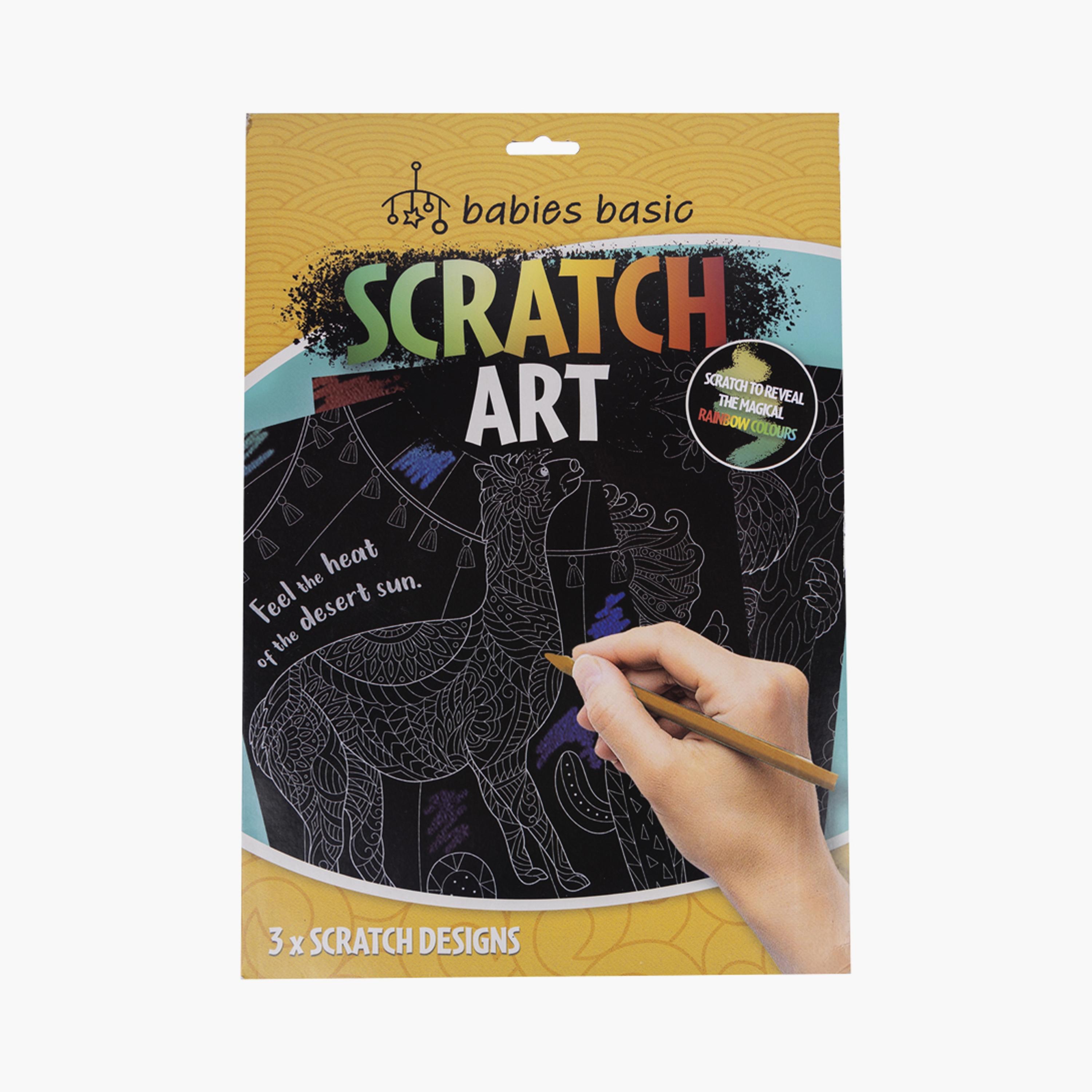 لوحة فنية الخدش السحري من 3 قطع  من بيبيز بيزيك-school-artsandcrafts-image-1
