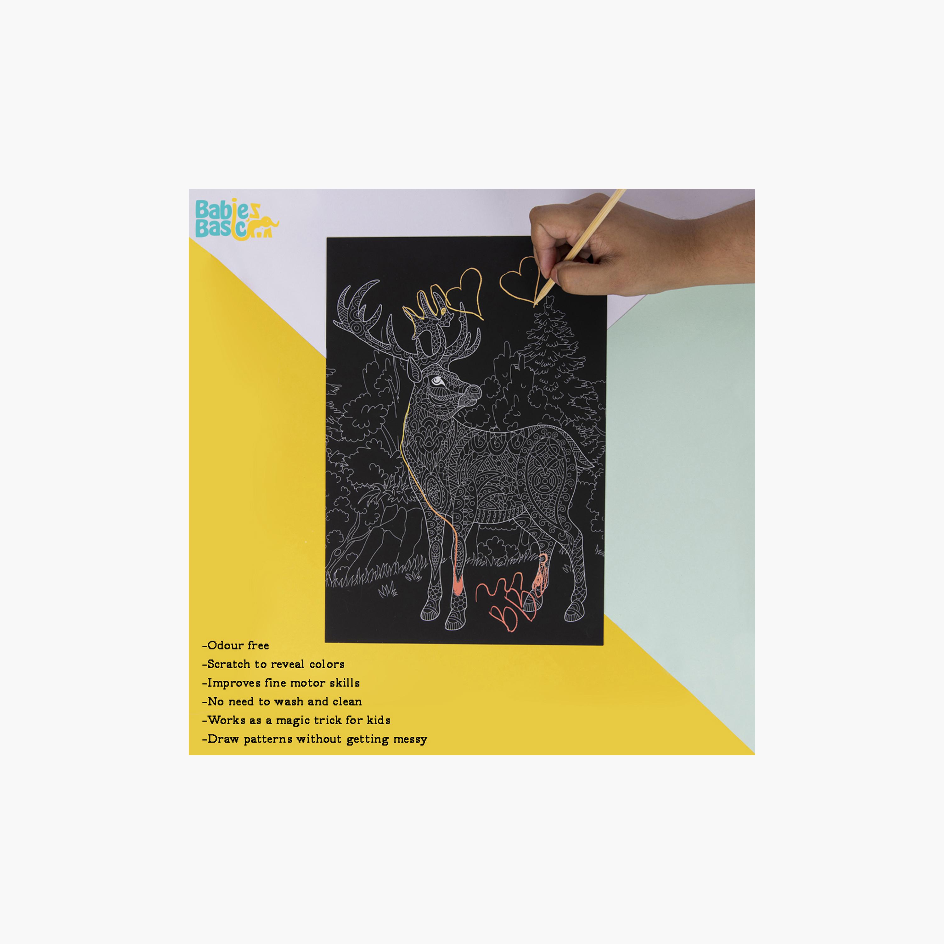 لوحة فنية الخدش السحري من 3 قطع  من بيبيز بيزيك-school-artsandcrafts-image-6