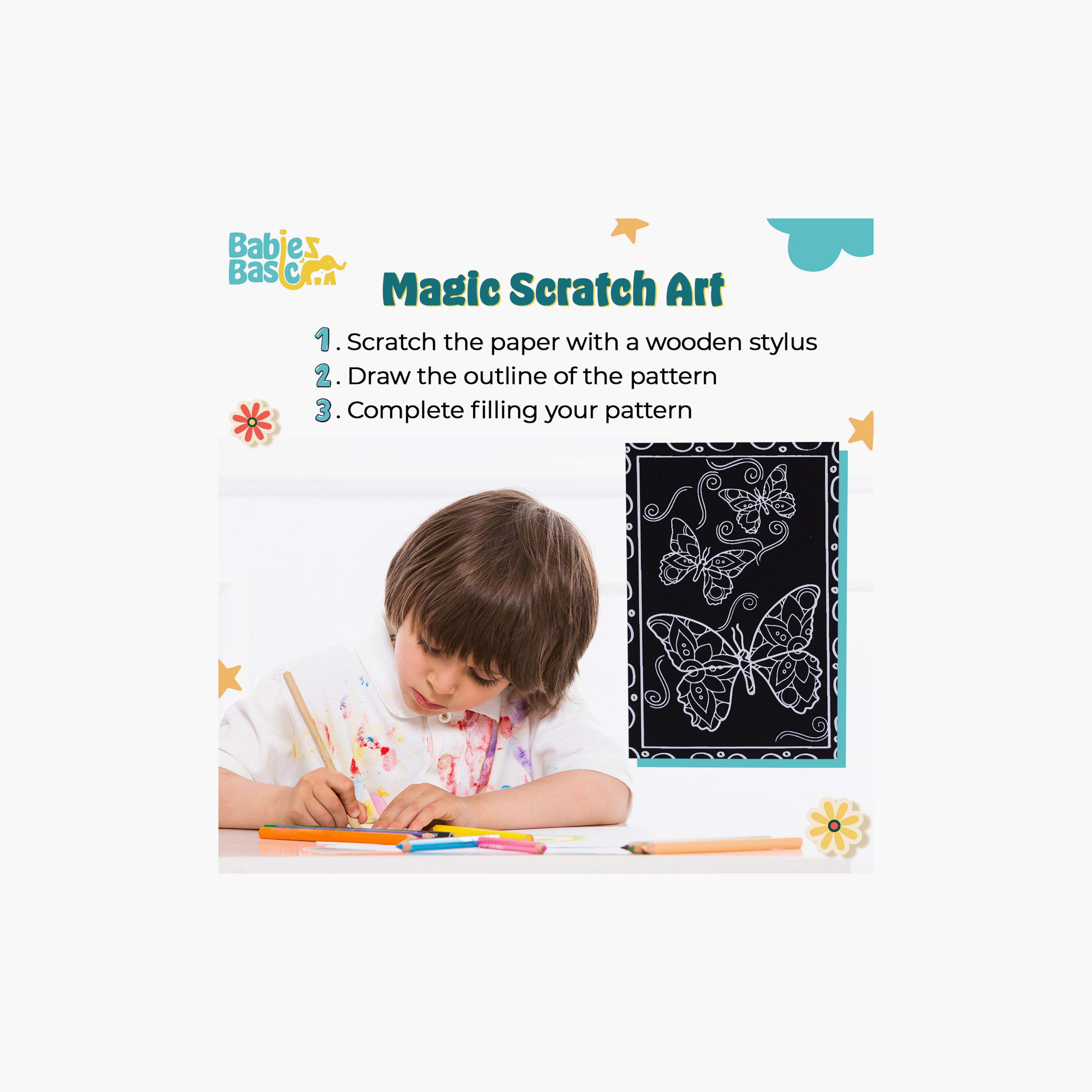 لوحة فنية الخدش السحري من 3 قطع  من بيبيز بيزيك-school-artsandcrafts-image-2
