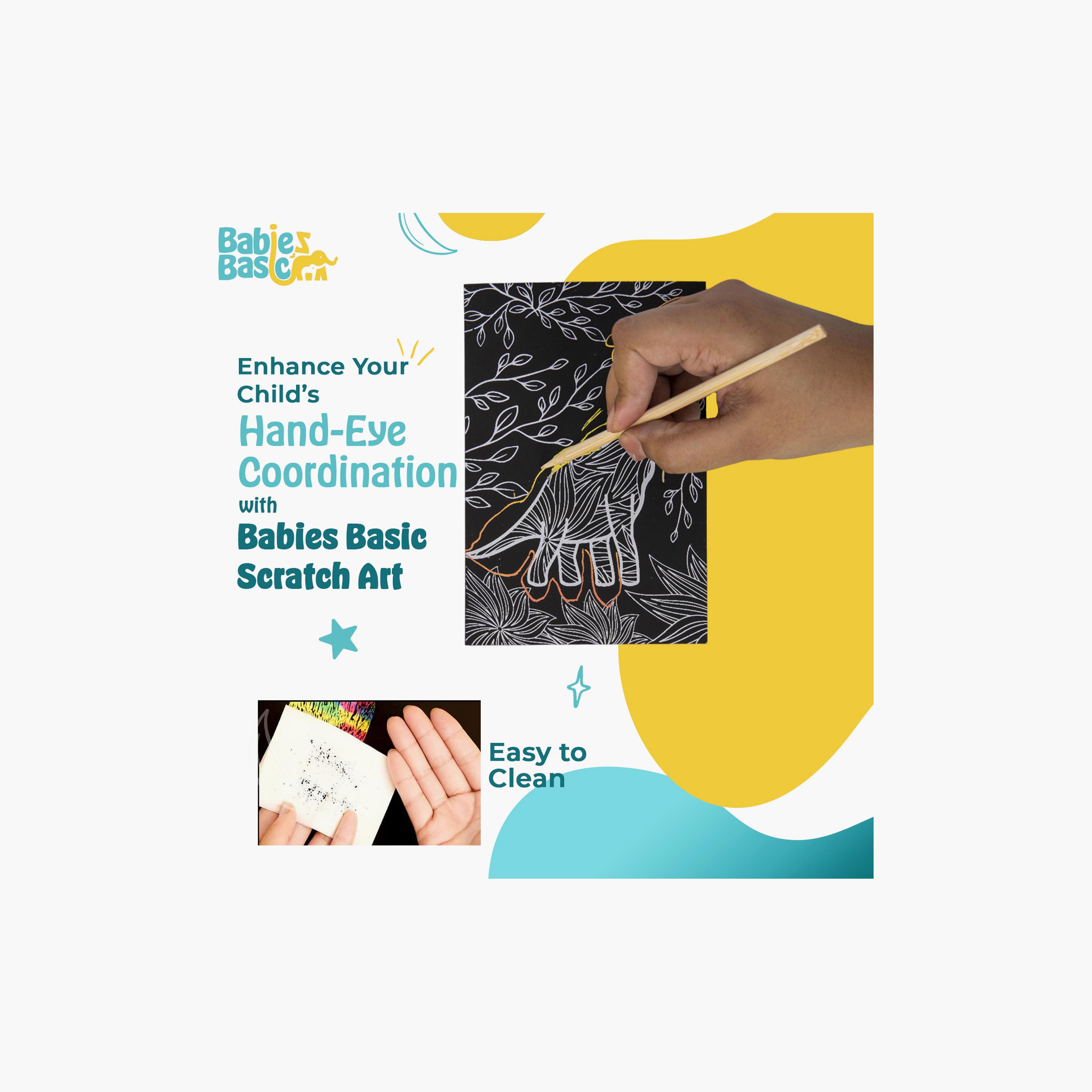 لوحة فنية الخدش السحري من 3 قطع  من بيبيز بيزيك-school-artsandcrafts-image-4