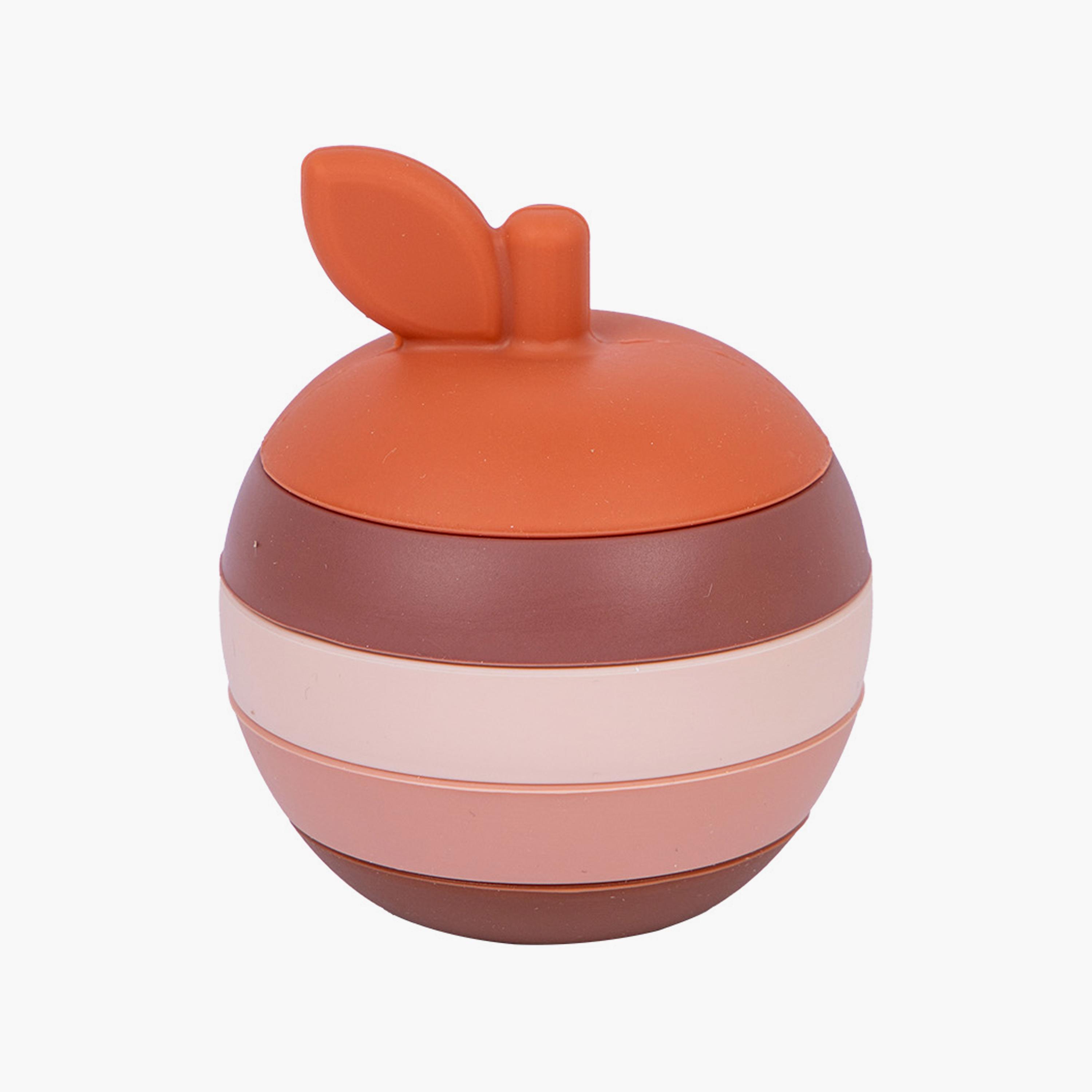 Babies Basic 5-Piece BPA Free Apple Shaped Silicone Stacking Toy-toys-babyandtoddlertoys-stackingandnestingtoys-image-1
