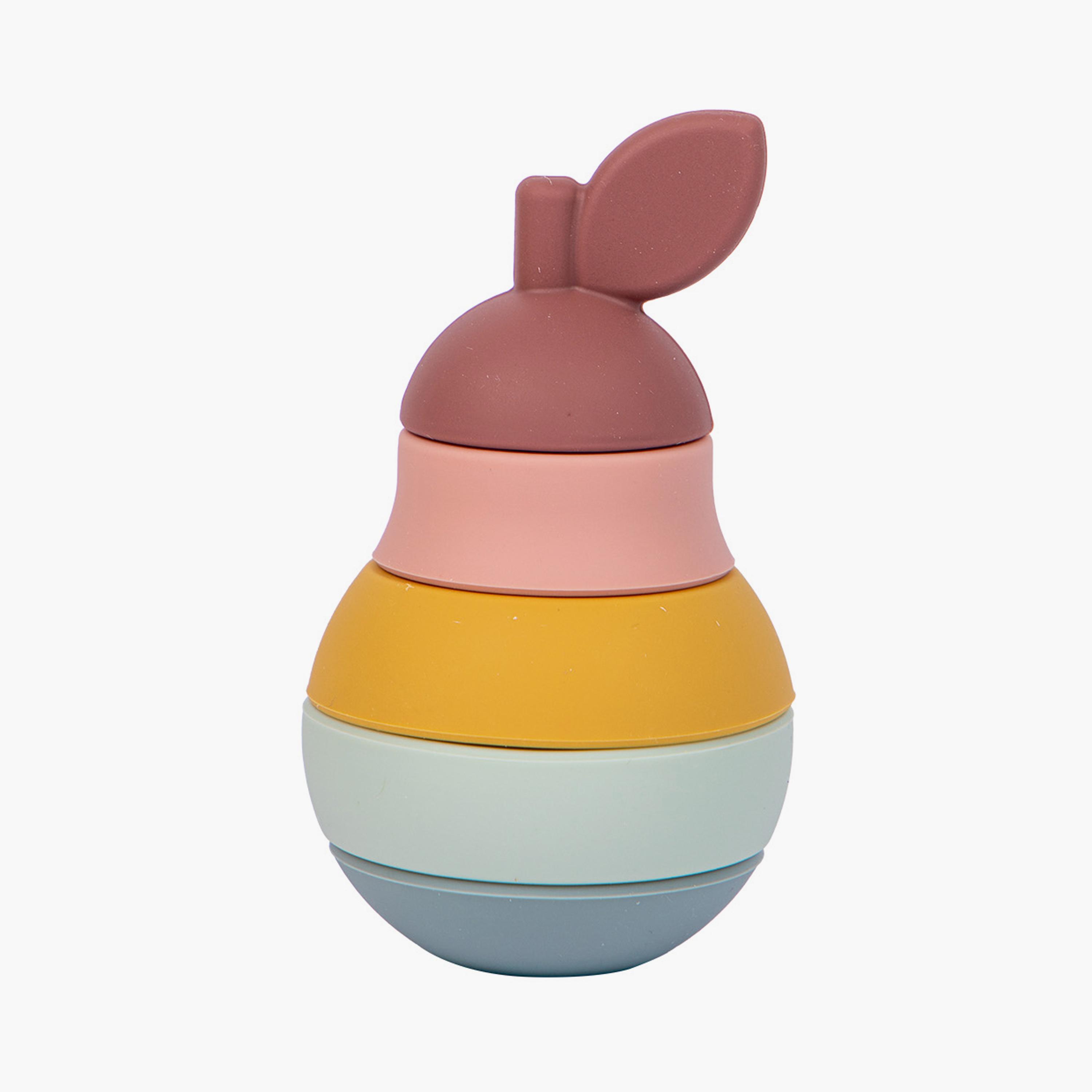 Babies Basic 5-Piece BPA Free Pear Shaped Silicone Stacking Toy-toys-babyandtoddlertoys-stackingandnestingtoys-image-1
