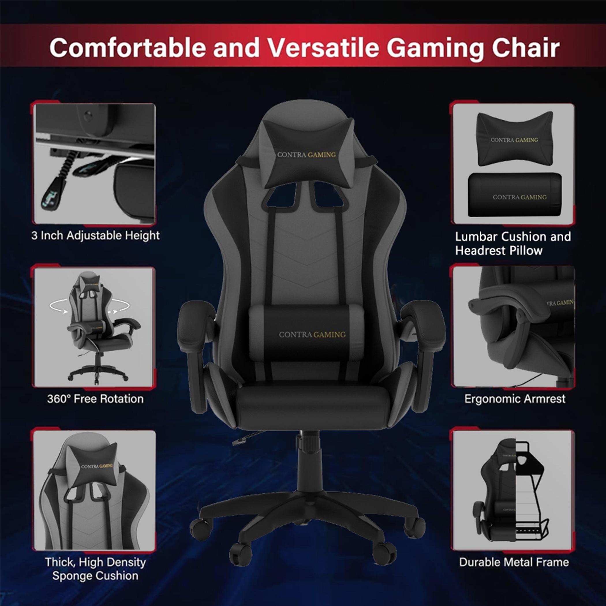 Leather Recliner Gaming Chair-furniture-livingroom-gameroomfurniture-image-2