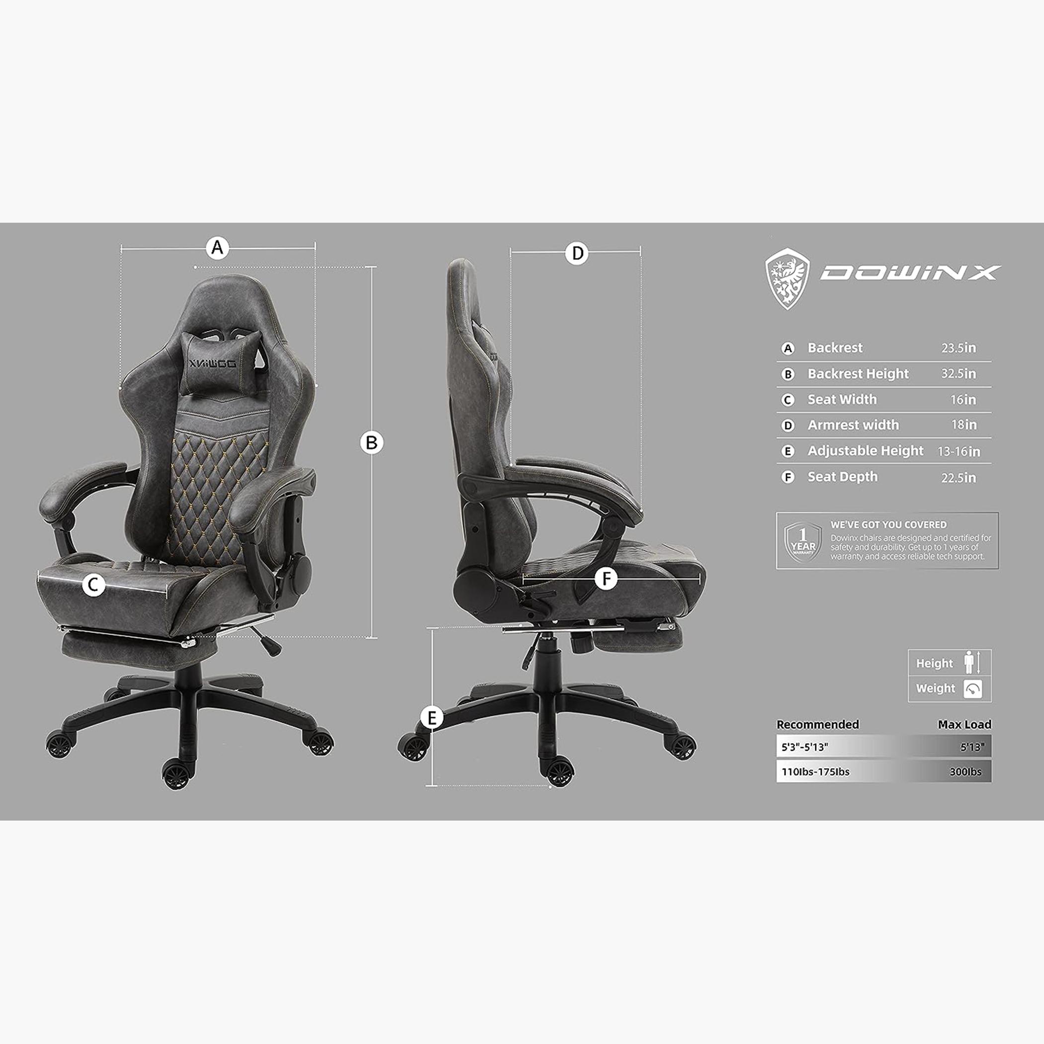 Gaming Chair with Massage Lumbar Support-furniture-livingroom-gameroomfurniture-image-6