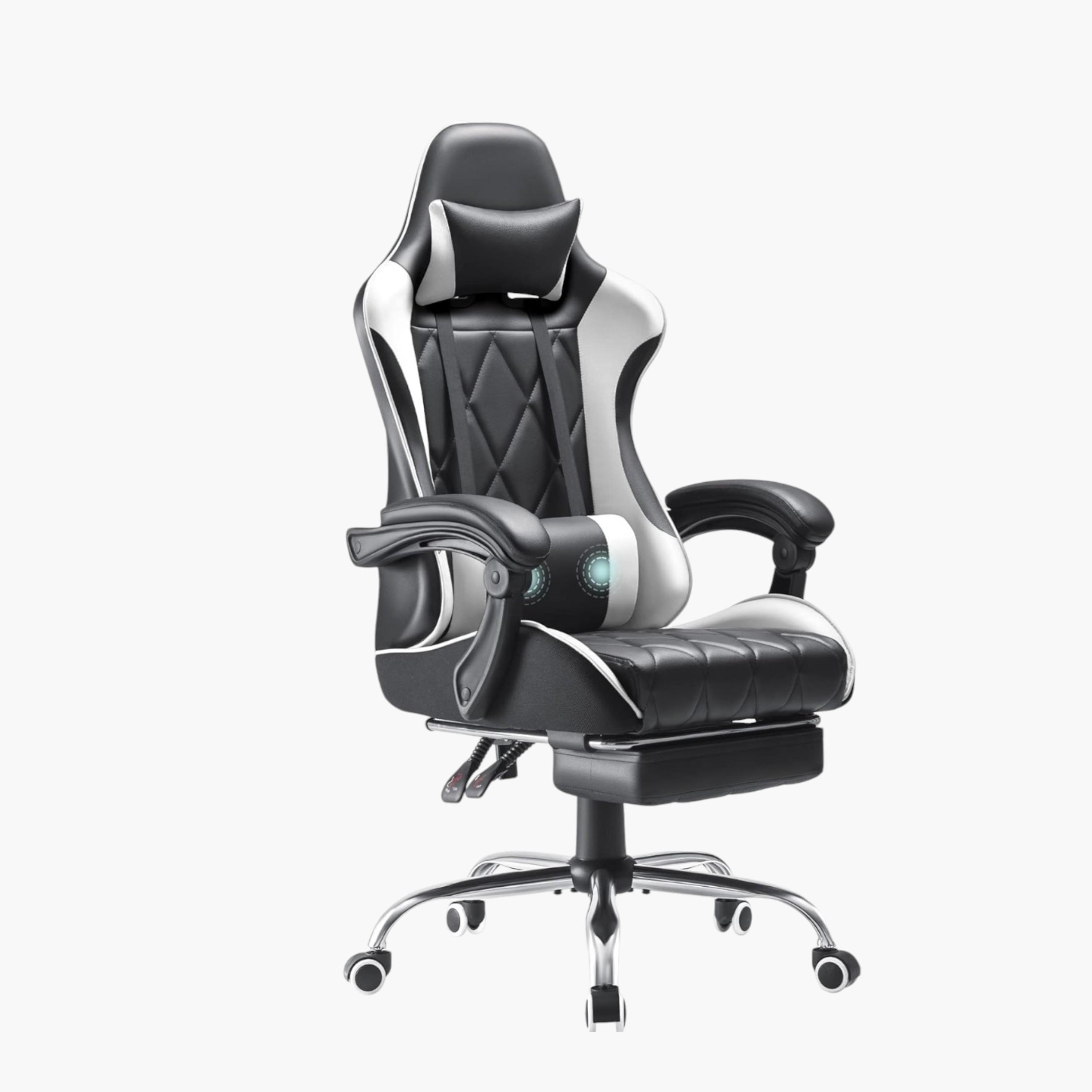 Gaming Chair with Massage Lumbar Support-furniture-livingroom-gameroomfurniture-image-1