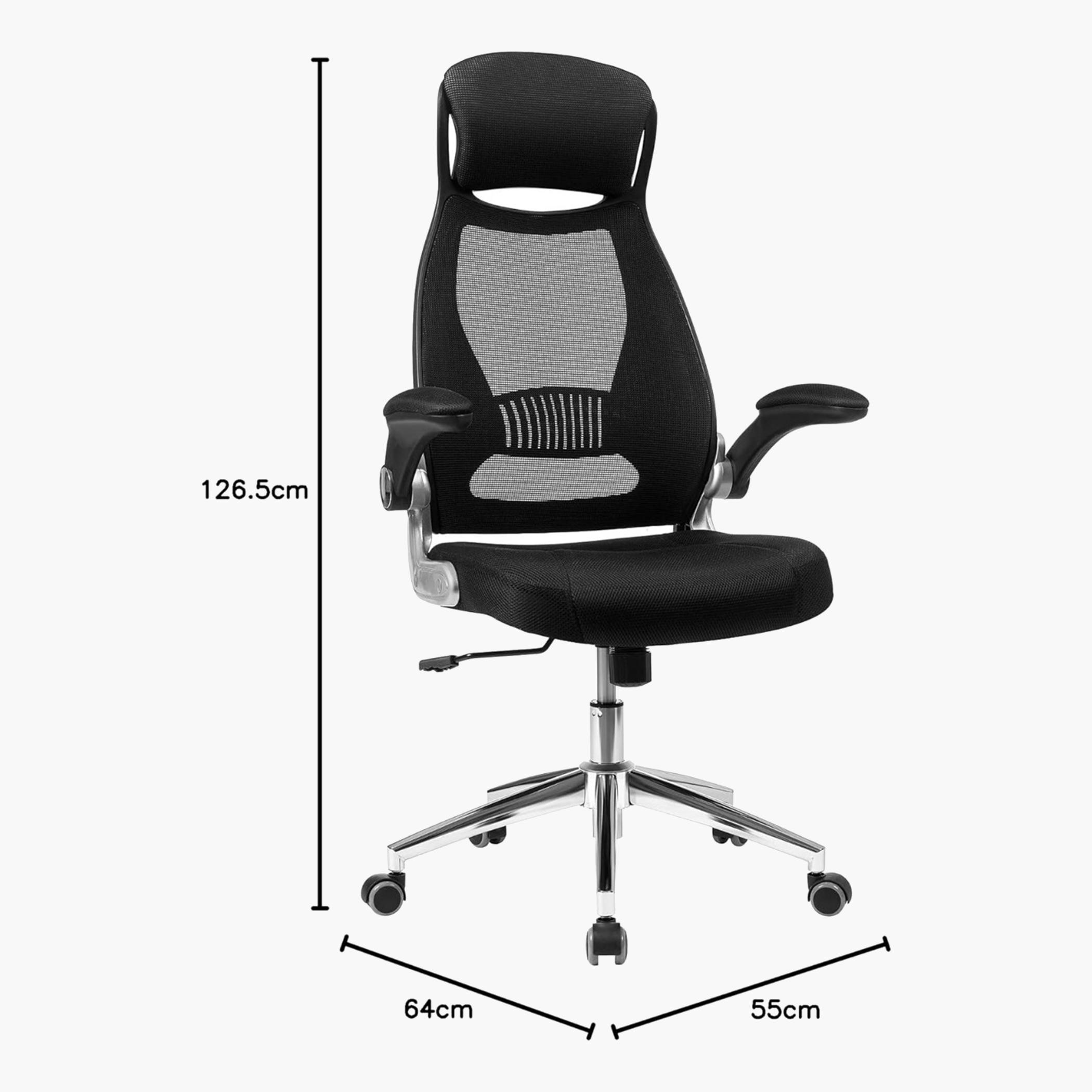 High Back Swivel Office Chair-furniture-livingroom-gameroomfurniture-image-2