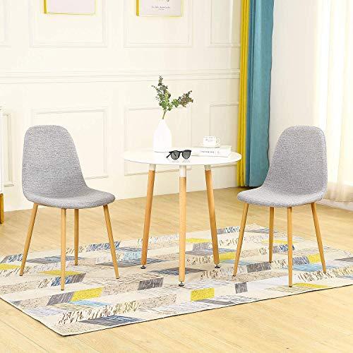 Fabric Armless Dining Chair - Set of 4-furniture-diningroom-chairsandbenches-image-6