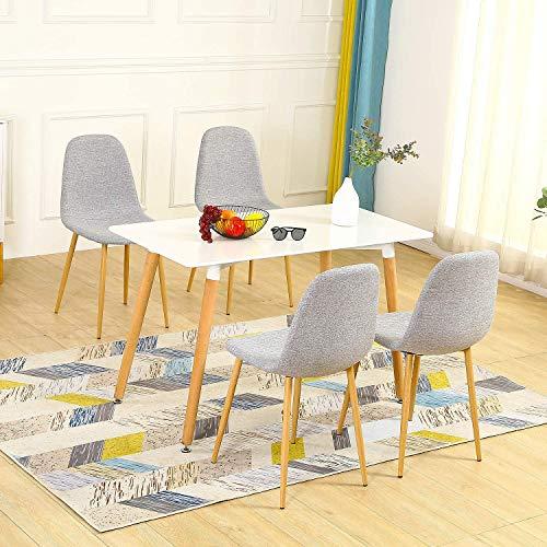 Fabric Armless Dining Chair - Set of 4-furniture-diningroom-chairsandbenches-image-7