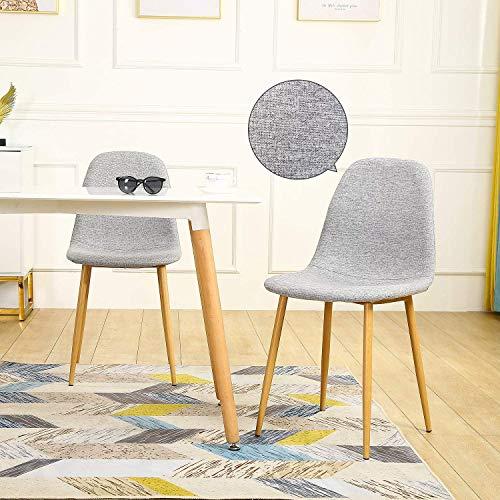Fabric Armless Dining Chair - Set of 4-furniture-diningroom-chairsandbenches-image-8