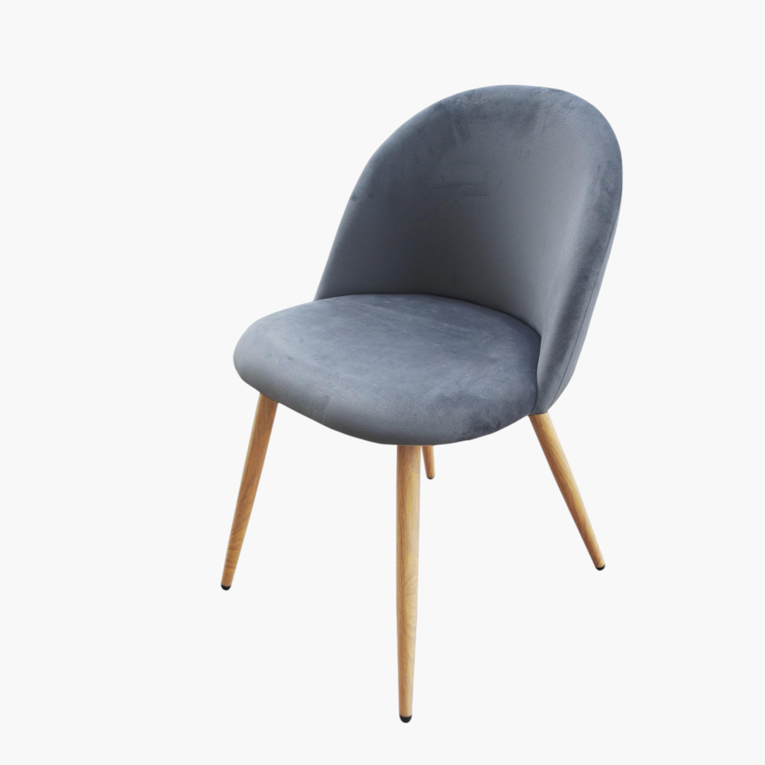 كراسي سُفرة مخملية دون مساند ذراعين قطعتين من ماهماي-furniture-diningroom-chairsandbenches-image-2