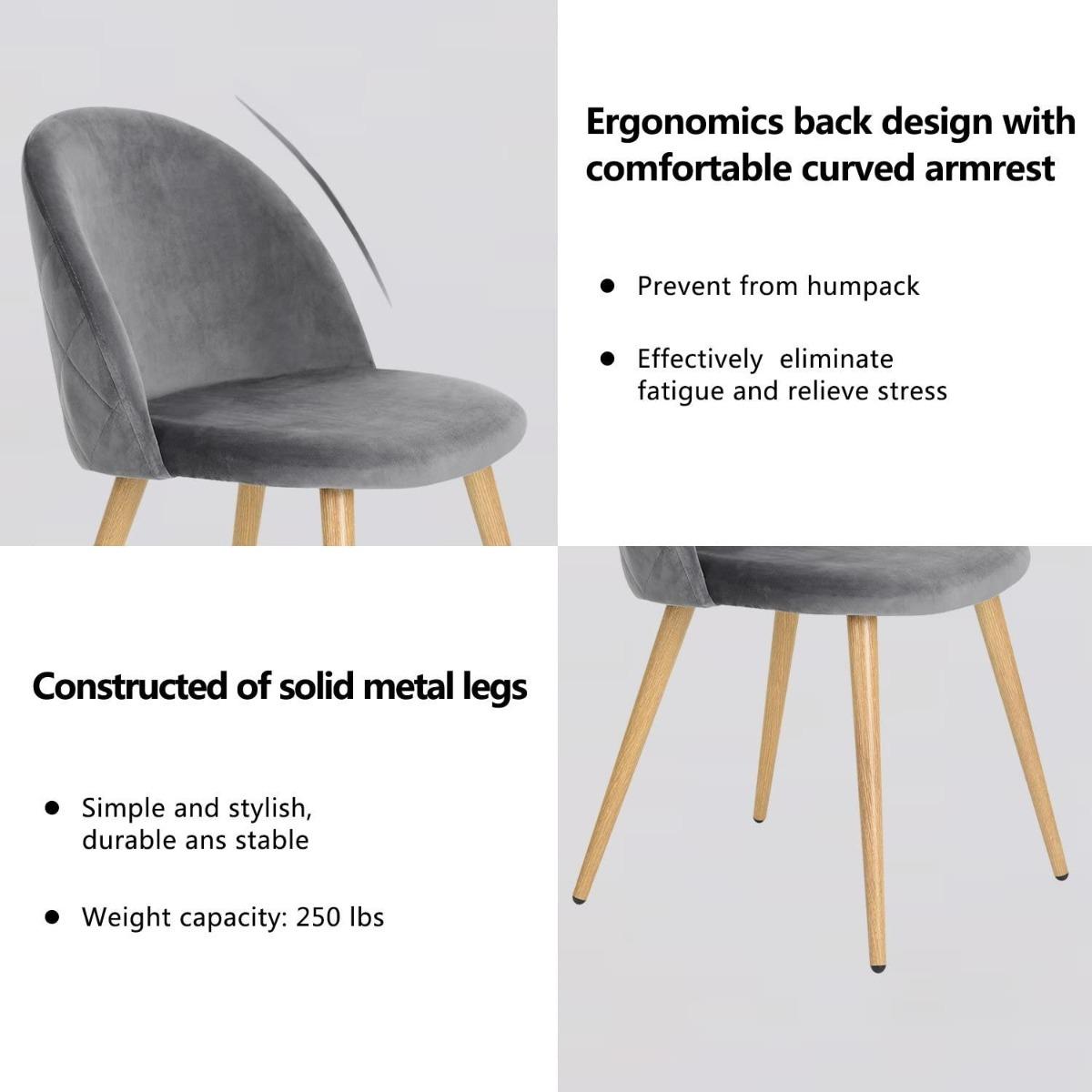 كراسي سُفرة مخملية دون مساند ذراعين قطعتين من ماهماي-furniture-diningroom-chairsandbenches-image-3