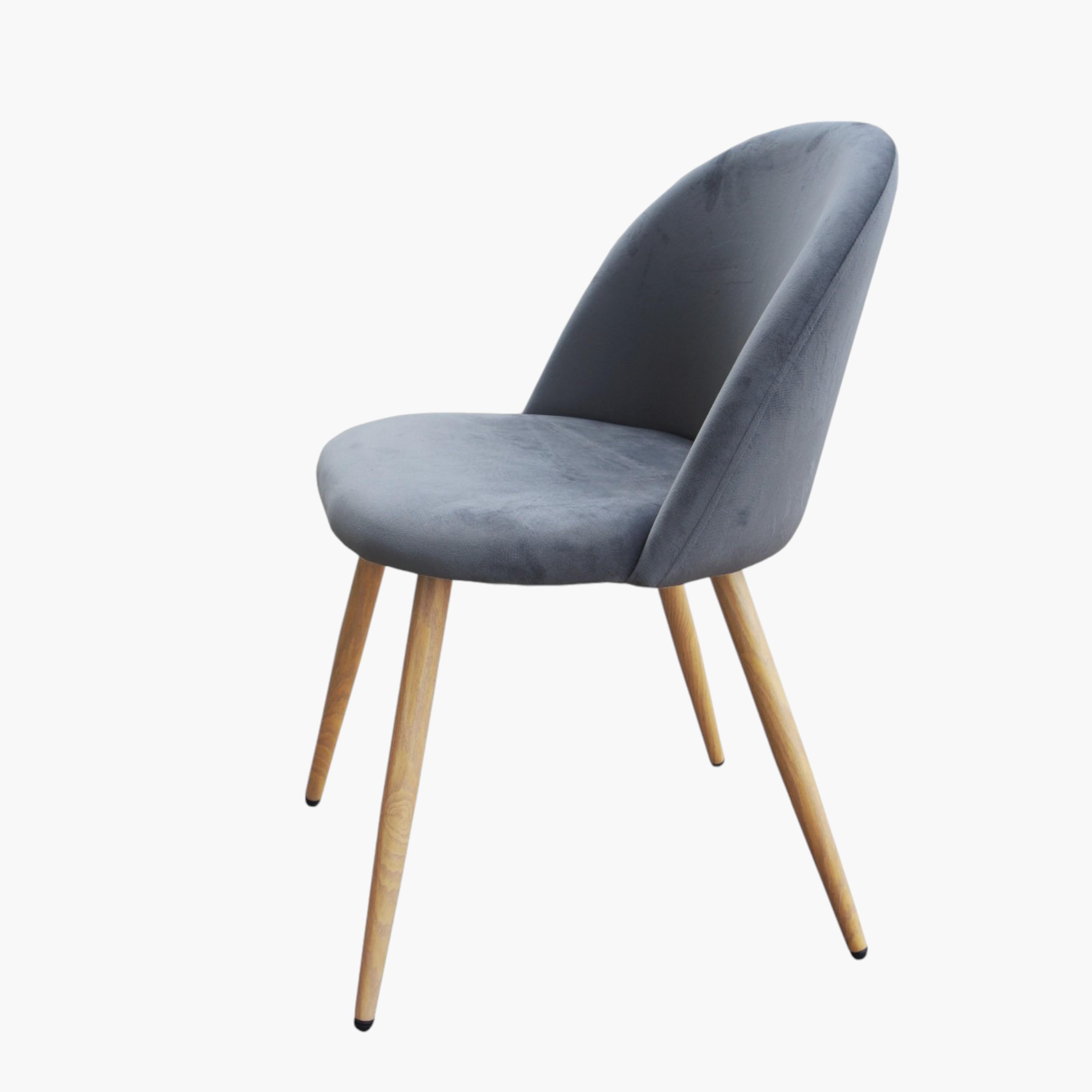 كراسي سُفرة مخملية دون مساند ذراعين قطعتين من ماهماي-furniture-diningroom-chairsandbenches-image-4