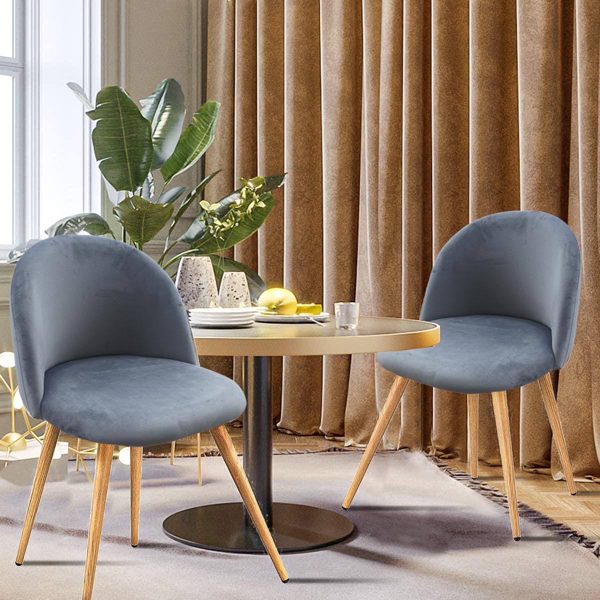 كراسي سُفرة مخملية دون مساند ذراعين قطعتين من ماهماي-furniture-diningroom-chairsandbenches-image-5